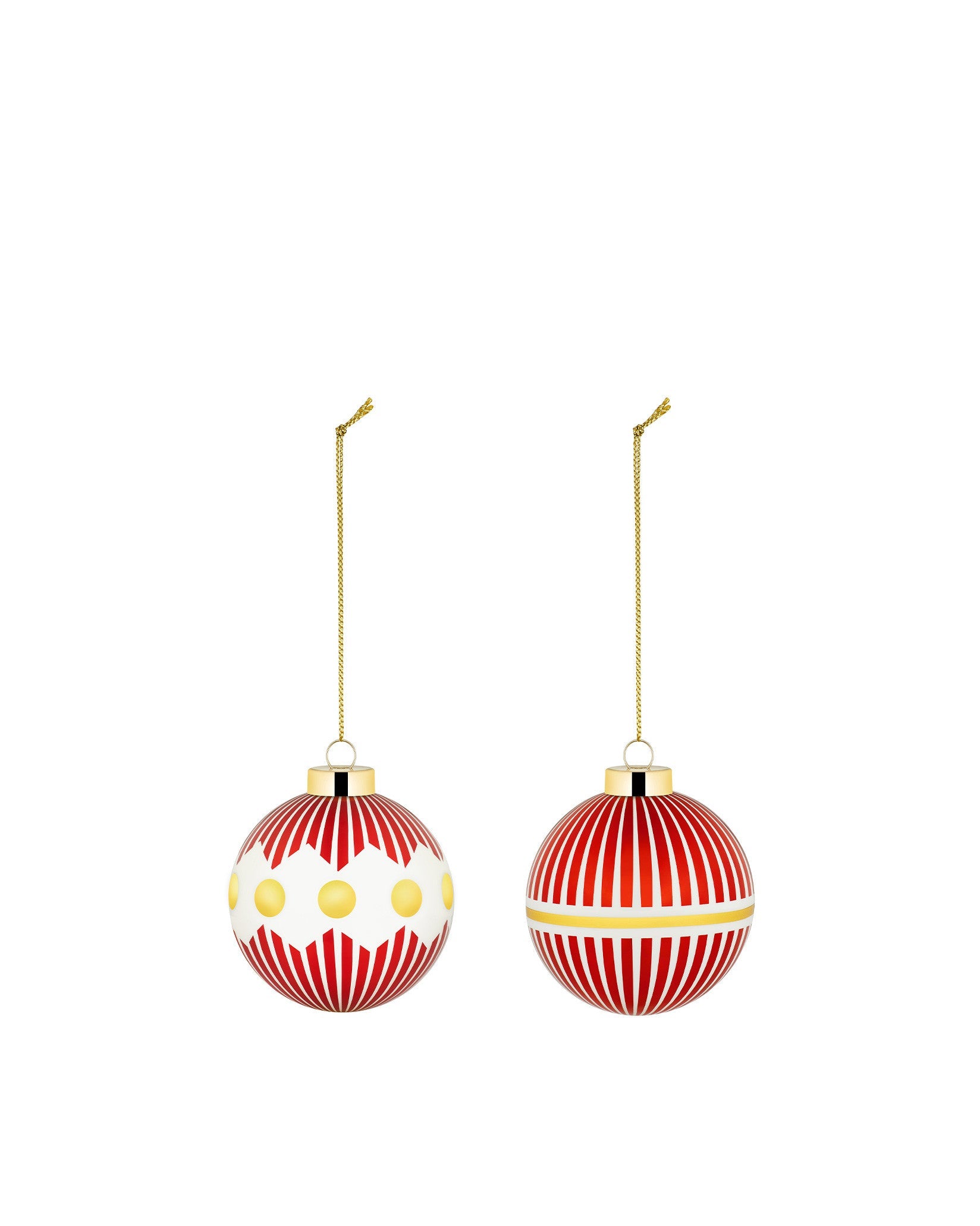 Alessi Delight Set Of 2 Christmas Baubles 1