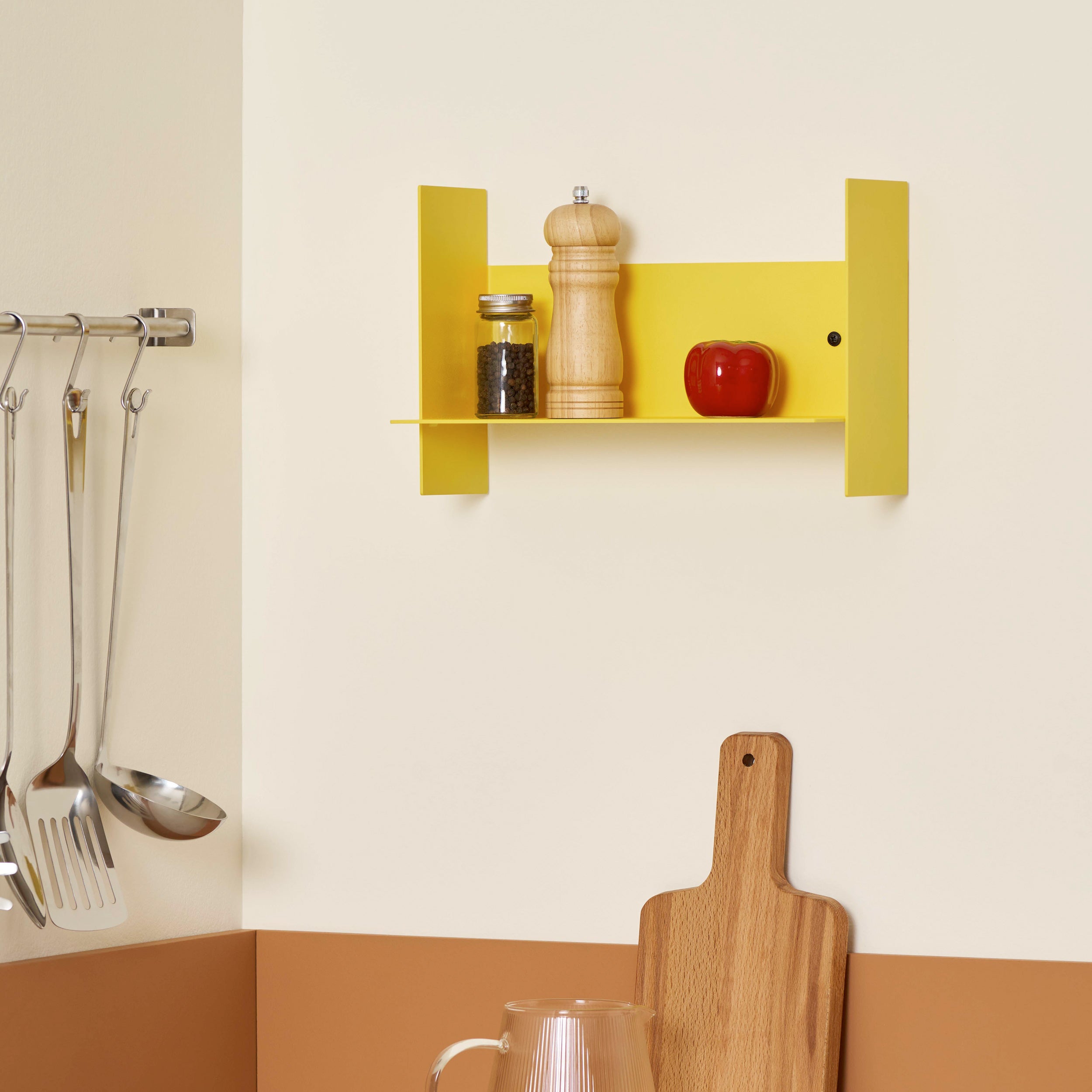 Tiptoe Pli Steel Wall Shelf - 30 to 60 cm