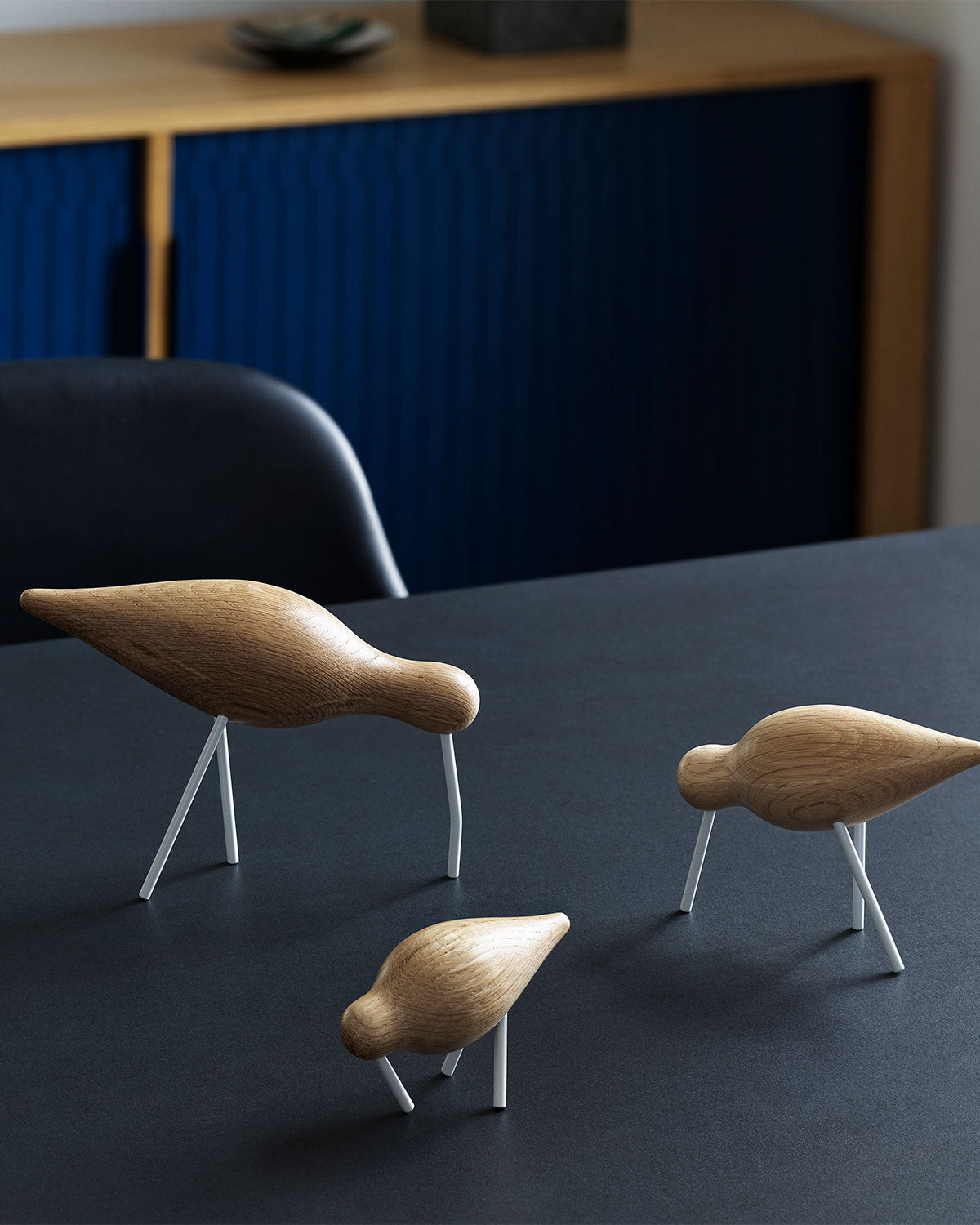 Normann Copenhagen Shorebird - Oak with White Legs