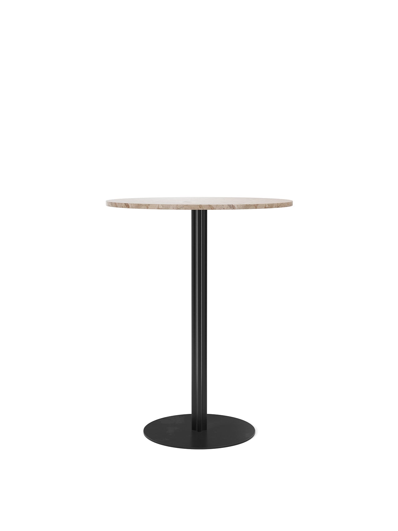 Audo Harbour Column Table, Round With Circular Base - 3 Heights