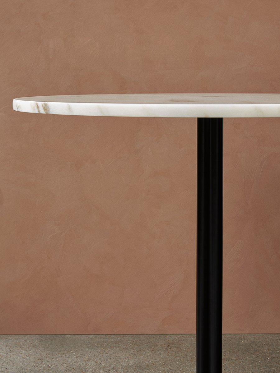 Audo Harbour Column Table, Round With Circular Base - 3 Heights
