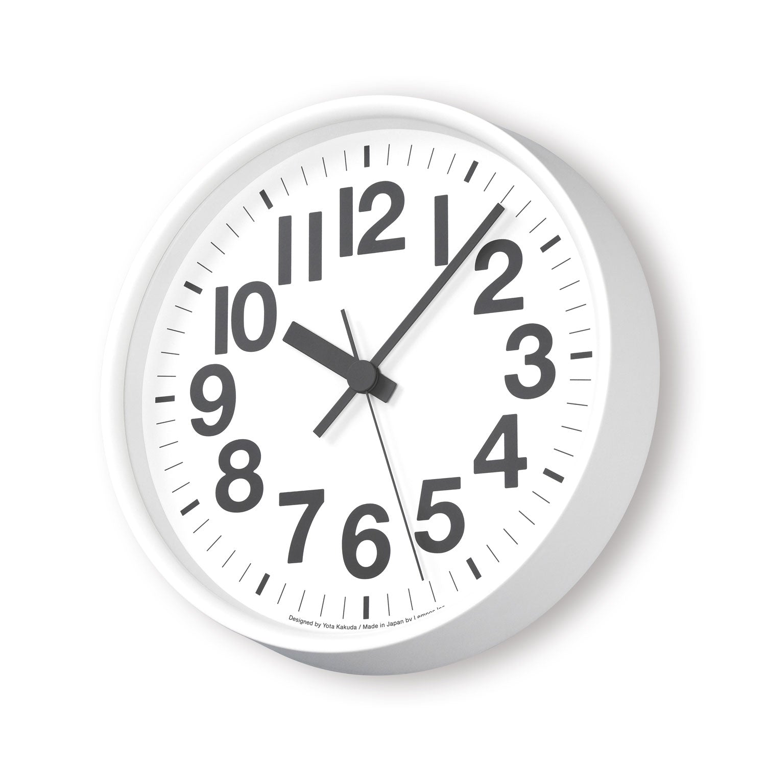 Lemnos Numbers Clock - White