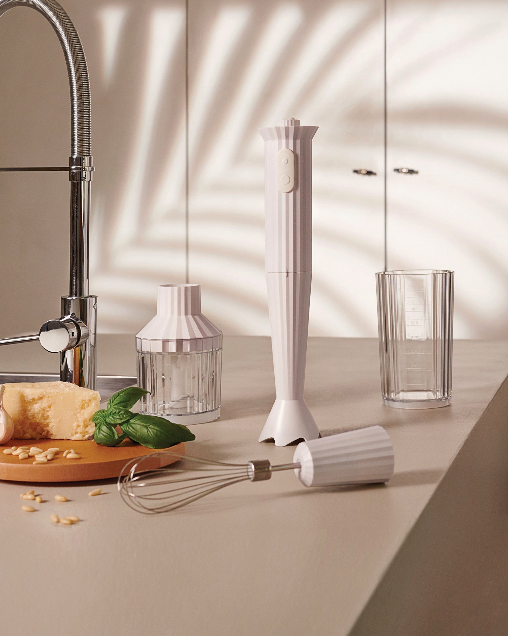 Alessi Plissé Hand Blender Set