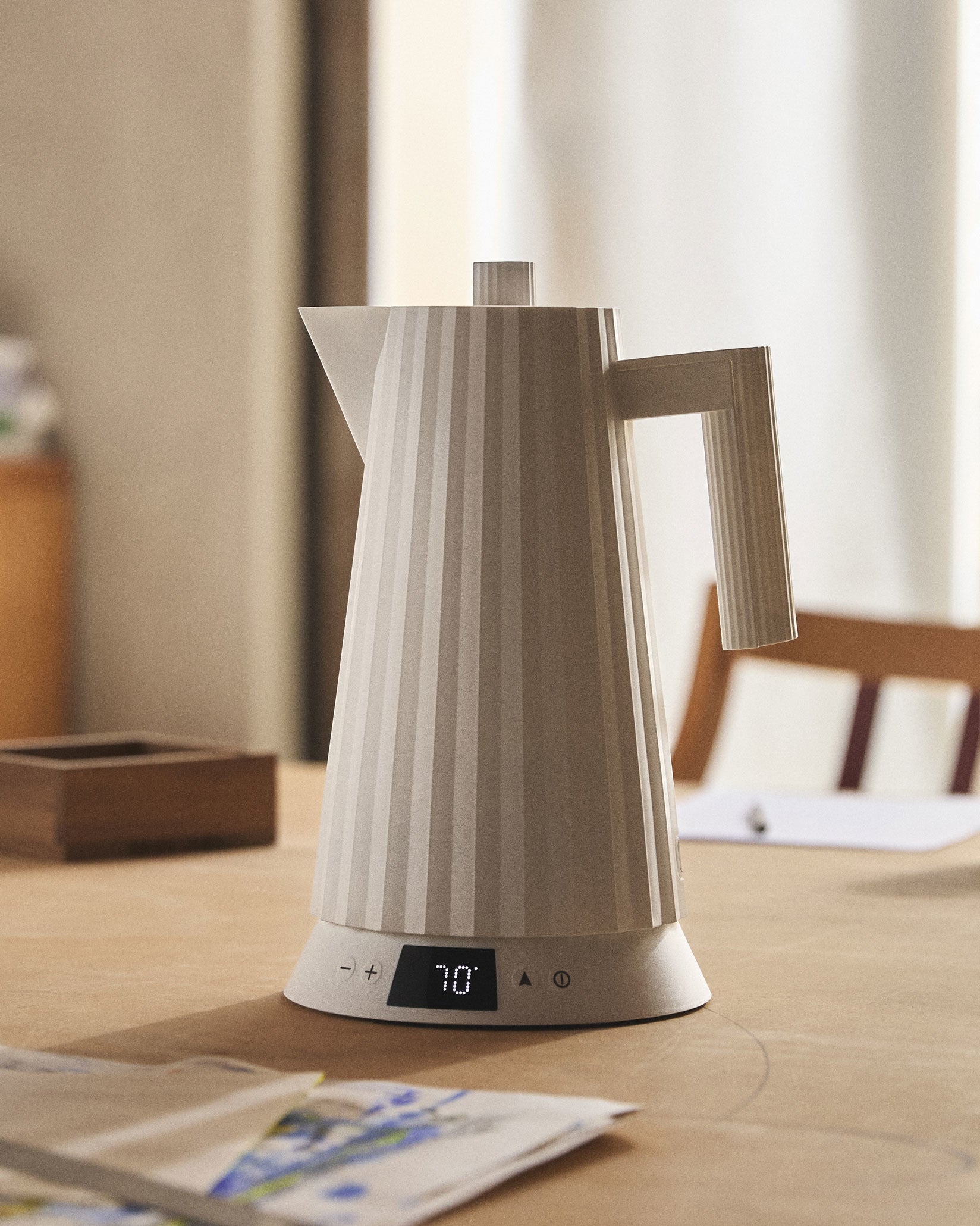 Alessi Plissé Electric Kettle with Temperature Control