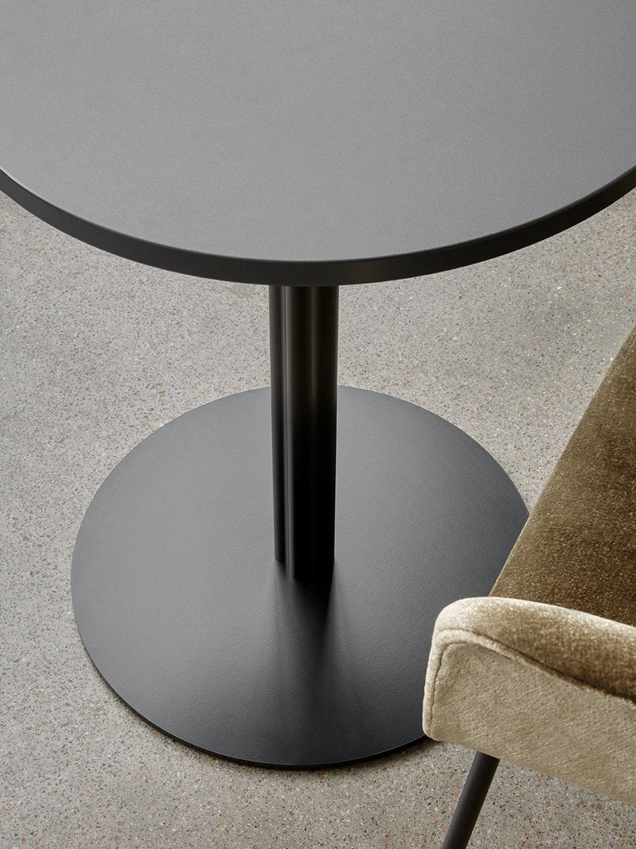 Audo Harbour Column Table, Round With Circular Base - 3 Heights