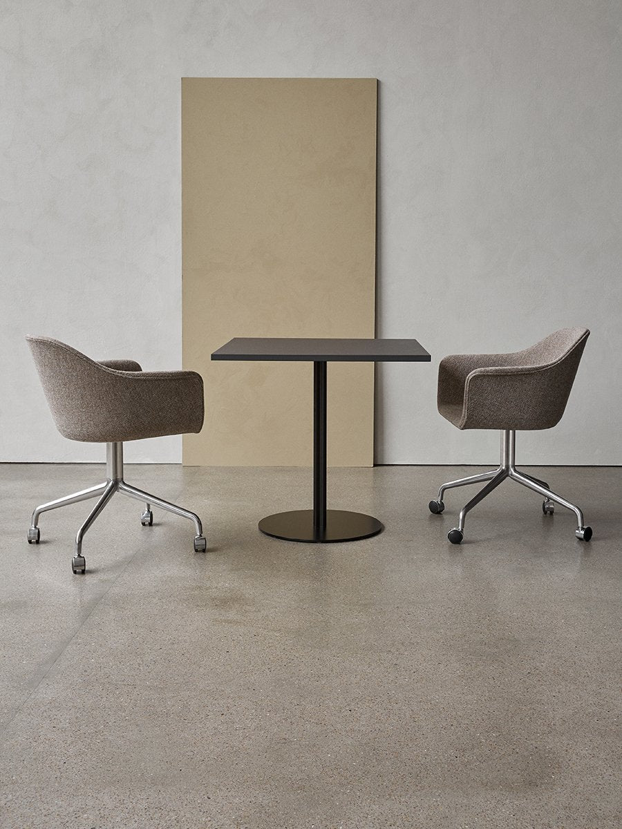 Audo Harbour Column Table, 60x70 With Circular Base - 3 Heights