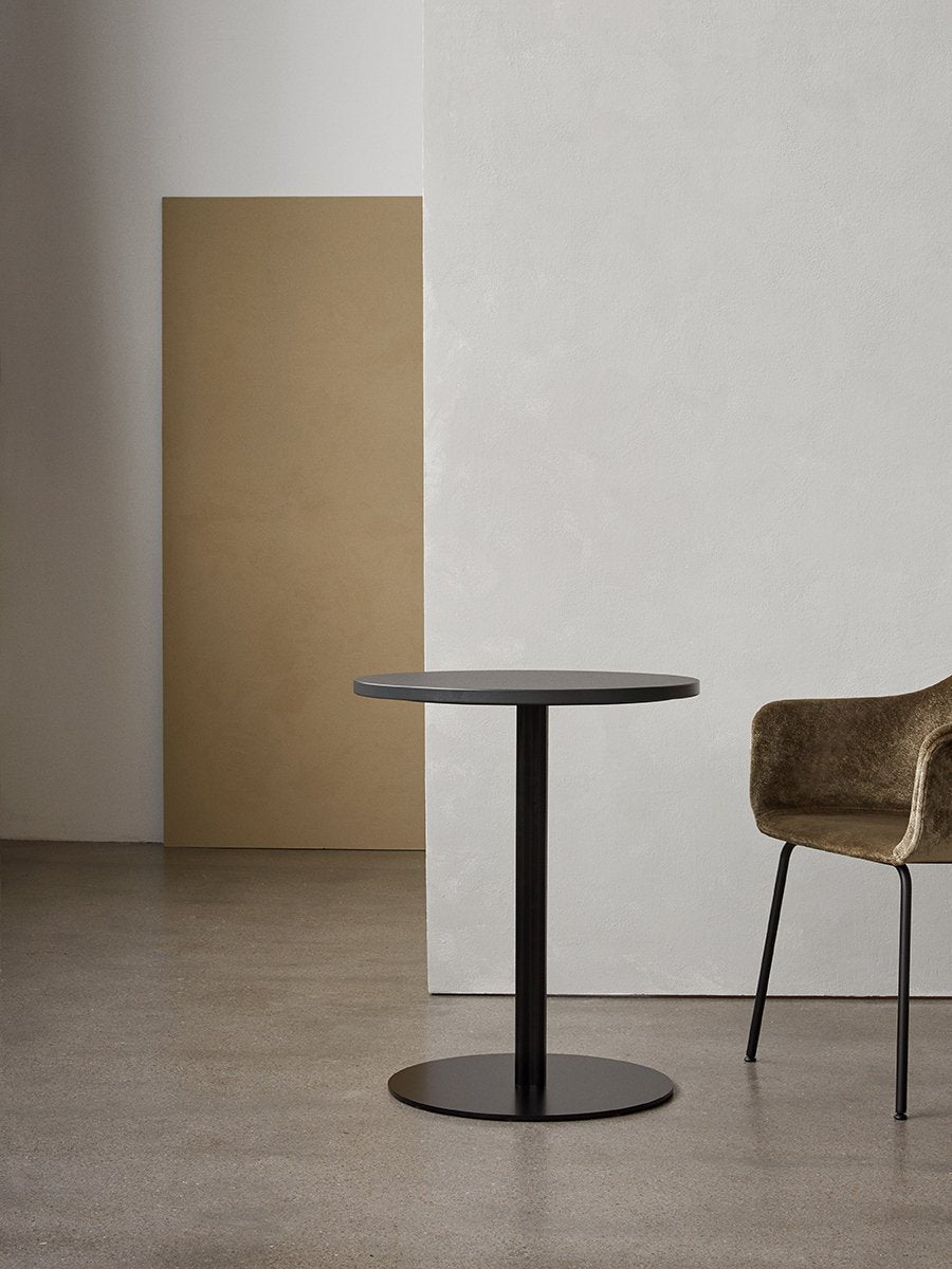 Audo Harbour Column Table, Round With Circular Base - 3 Heights