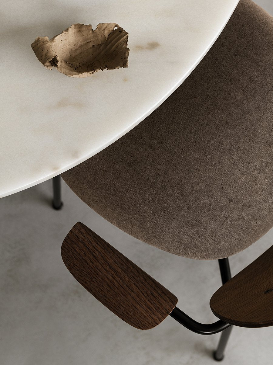 Audo Harbour Column Table, Round With Circular Base - 3 Heights