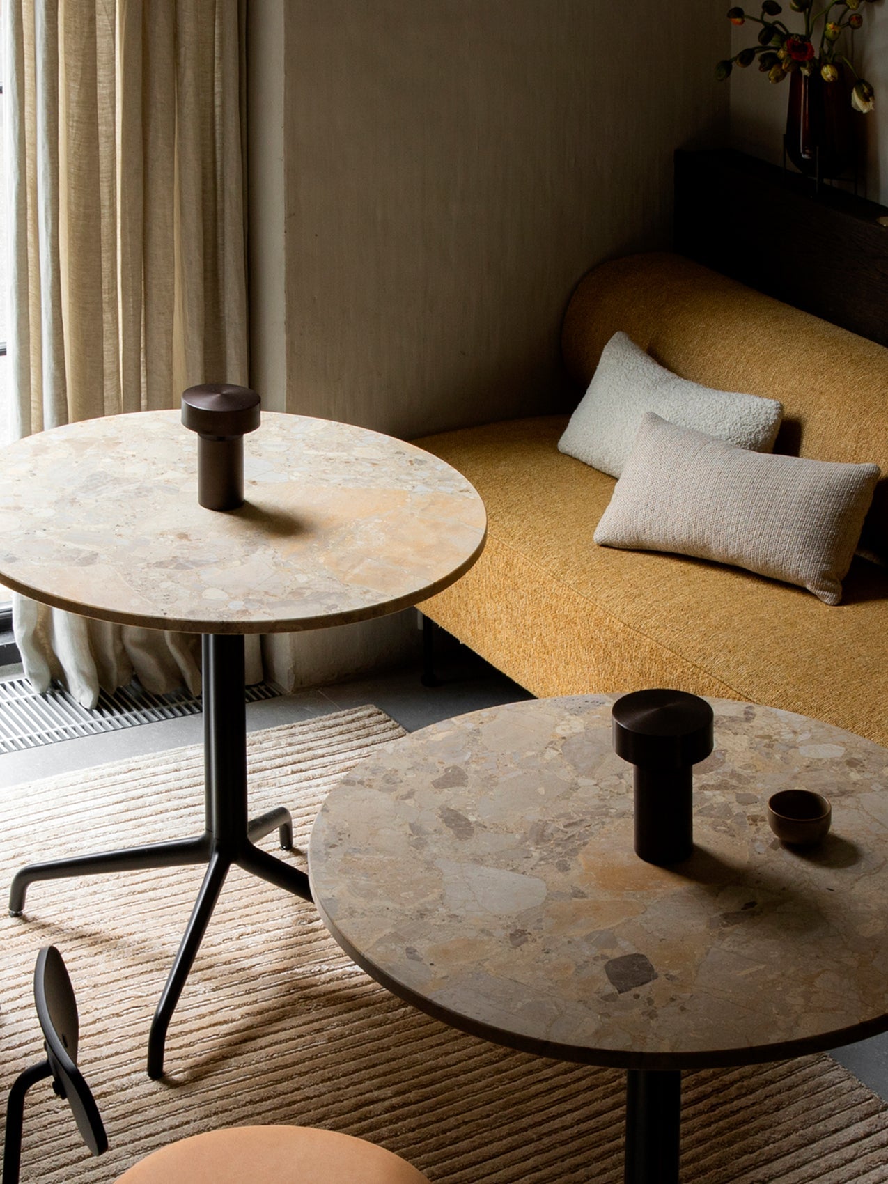 Audo Harbour Column Table, 60x70 With Star Base - 3 Heights