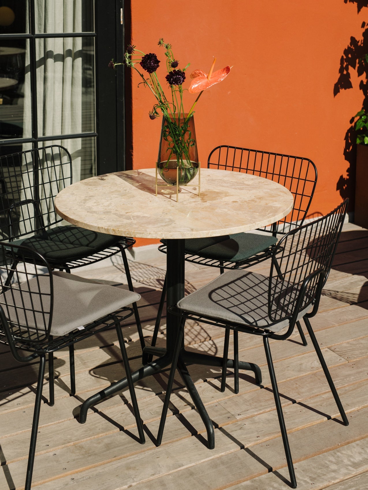 Audo Harbour Column Table, Round With Star Base - 3 Heights