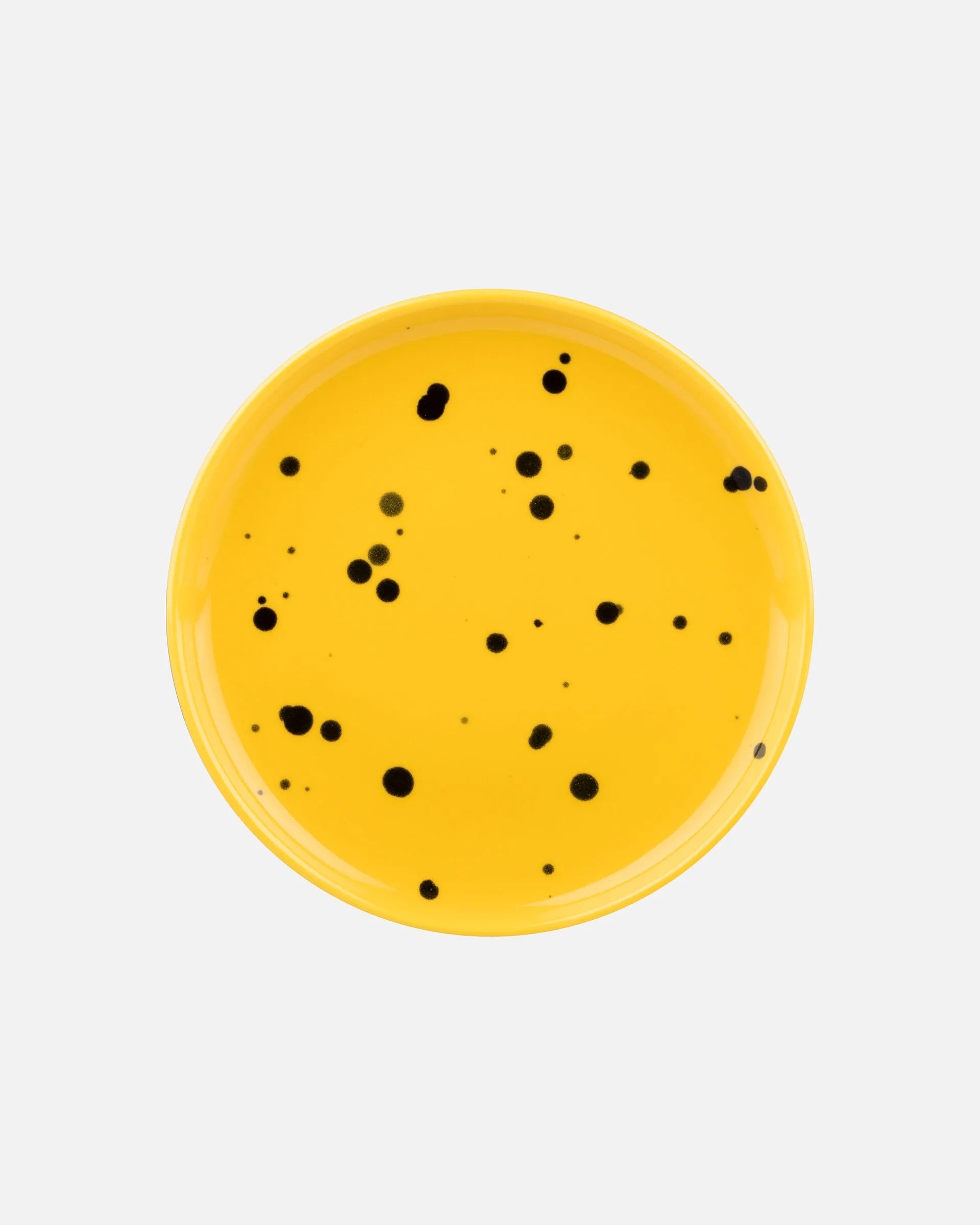Marimekko Oiva Plate 13.5 cm - Yellow, Black