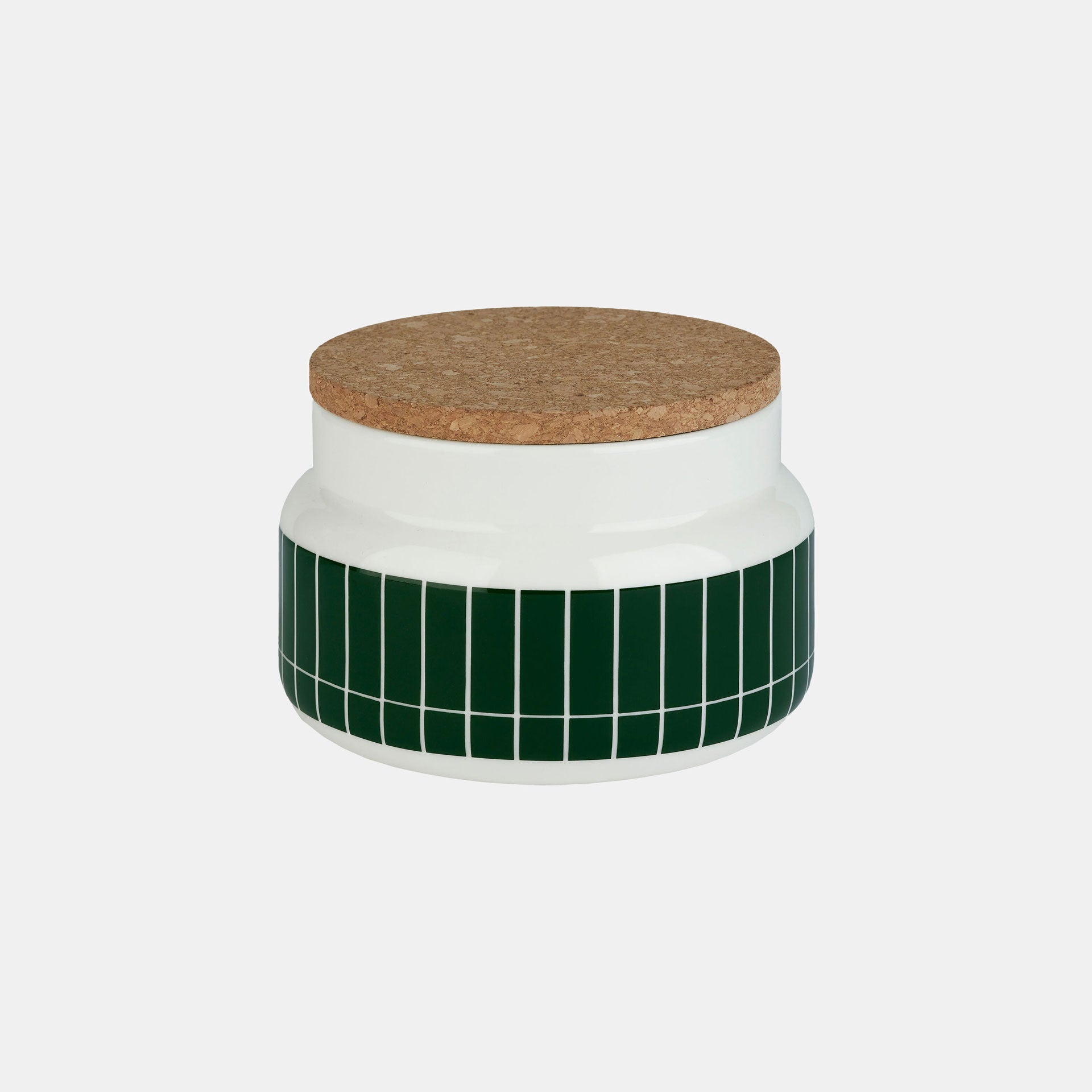 Marimekko Oiva / Tiiliskivi Jar 0.7 L - White, Dark Green