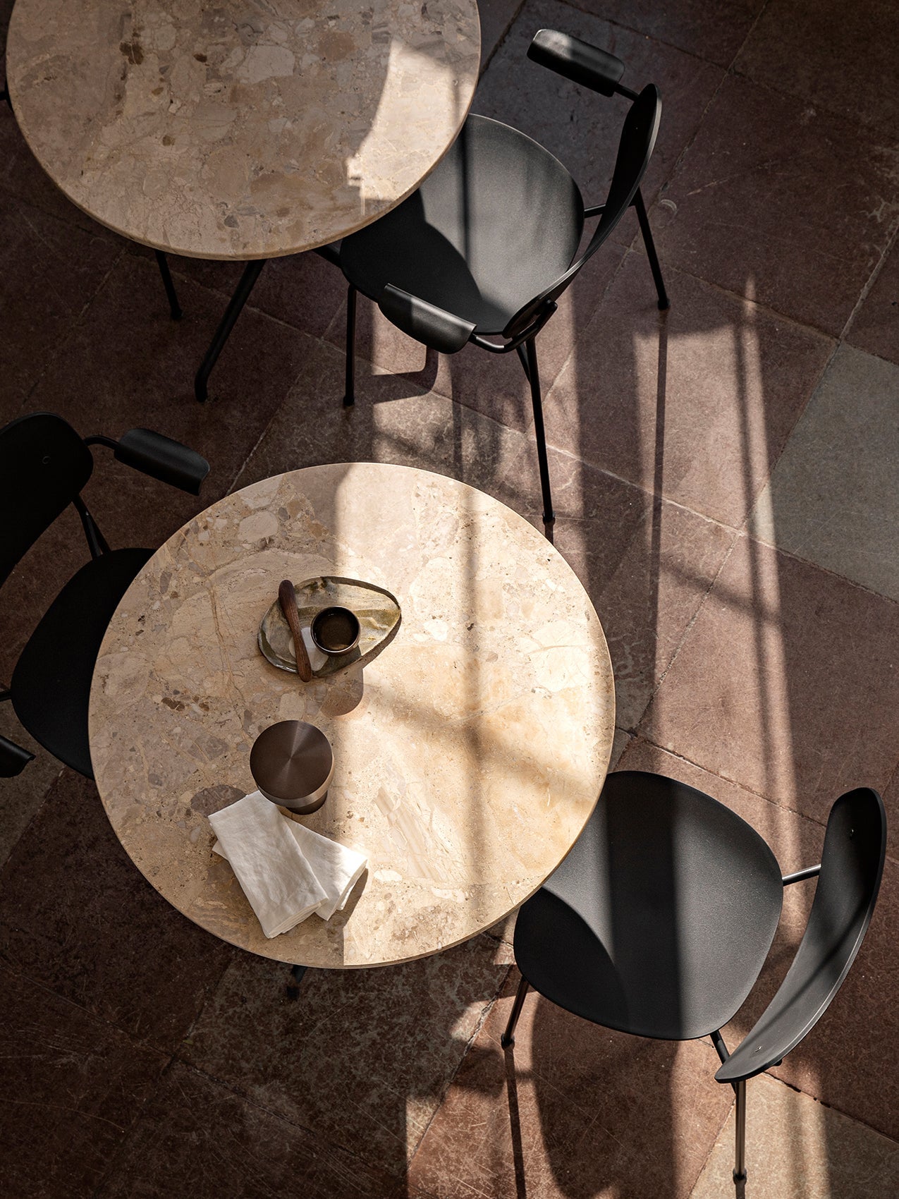 Audo Harbour Column Table, Round With Star Base - 3 Heights