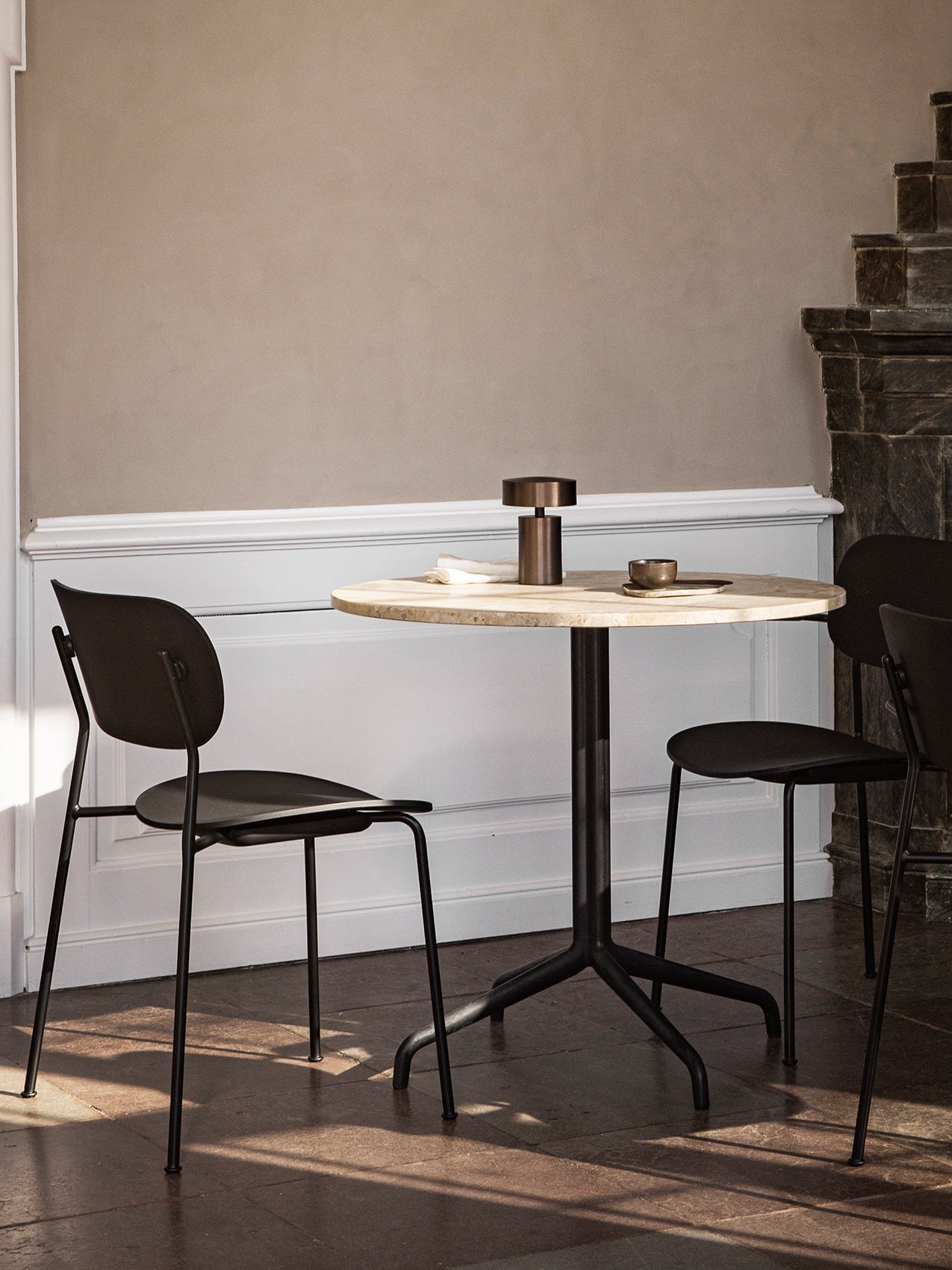Audo Harbour Column Table, Round With Star Base - 3 Heights