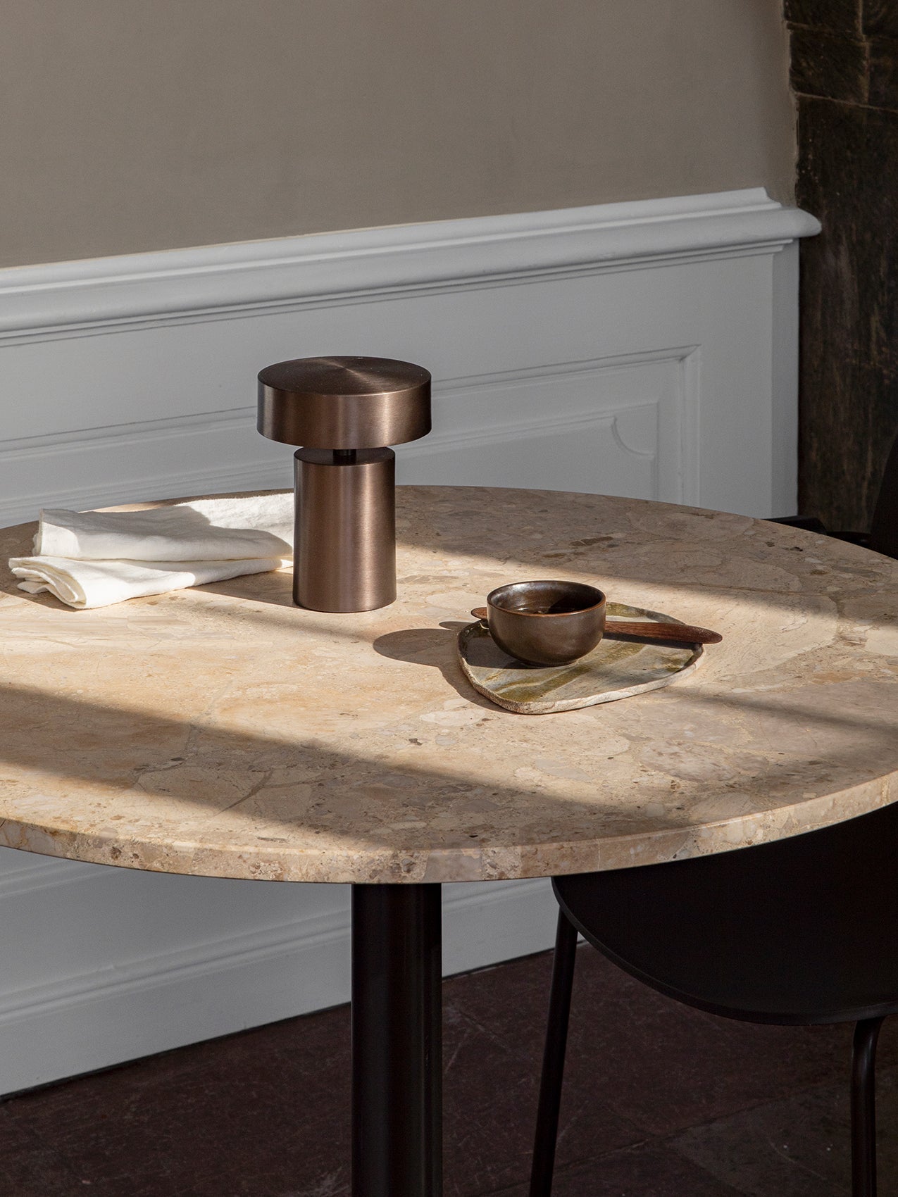 Audo Harbour Column Table, Round With Star Base - 3 Heights