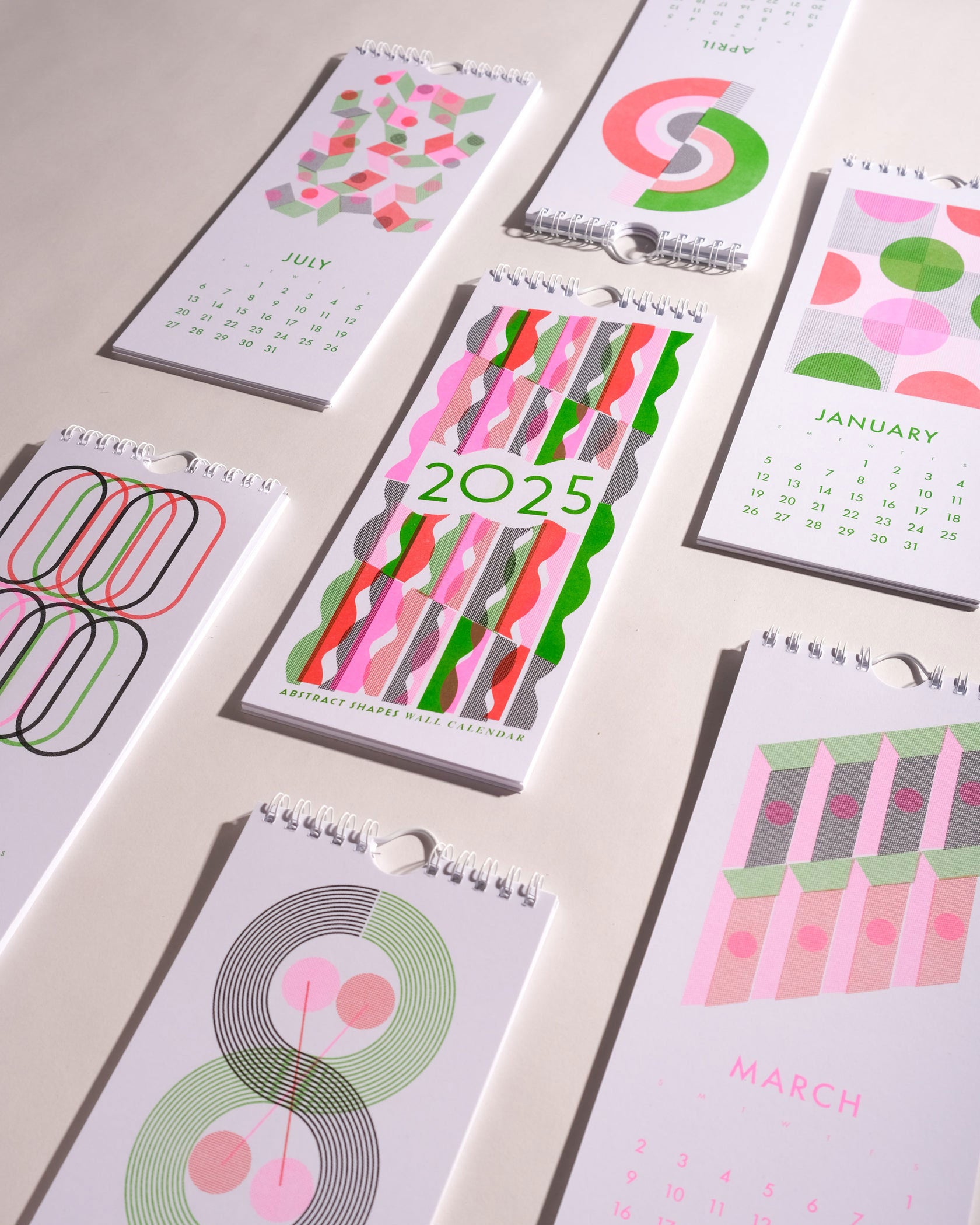 Mezzaluna Studio 2025 Risograph Wall Calendar – 313 Design Market