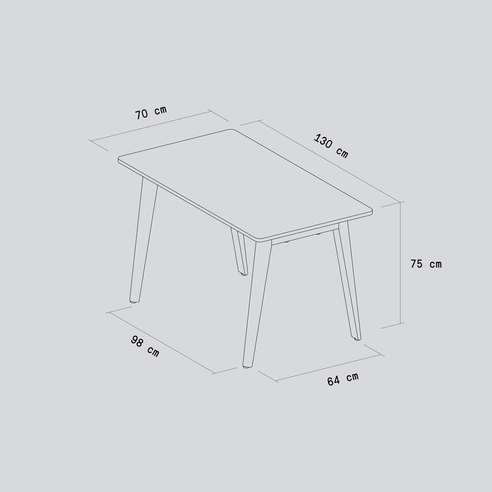 Tiptoe New Modern Desk - Eco-Certified Wood