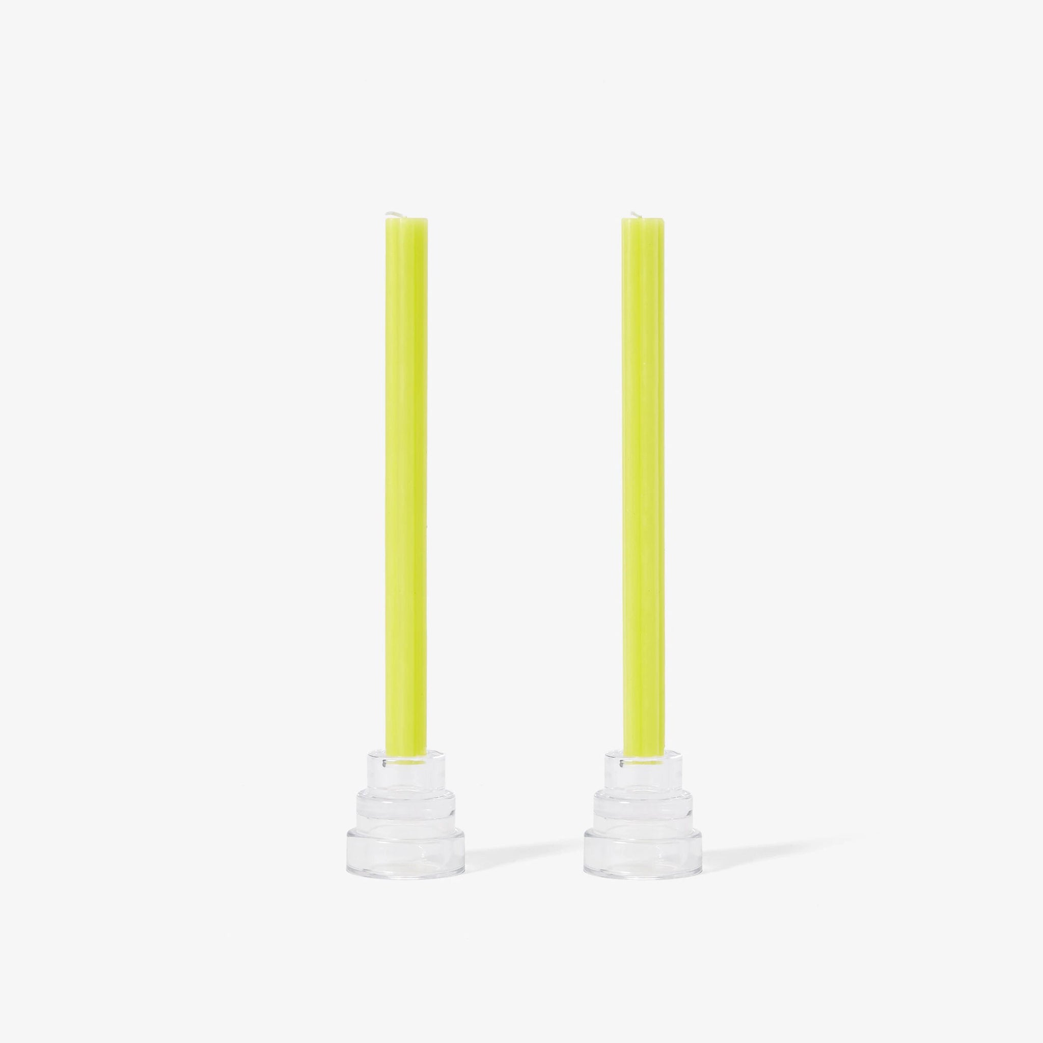 Areaware Dusen Dusen Taper Candles - Set of 2 - Yellow