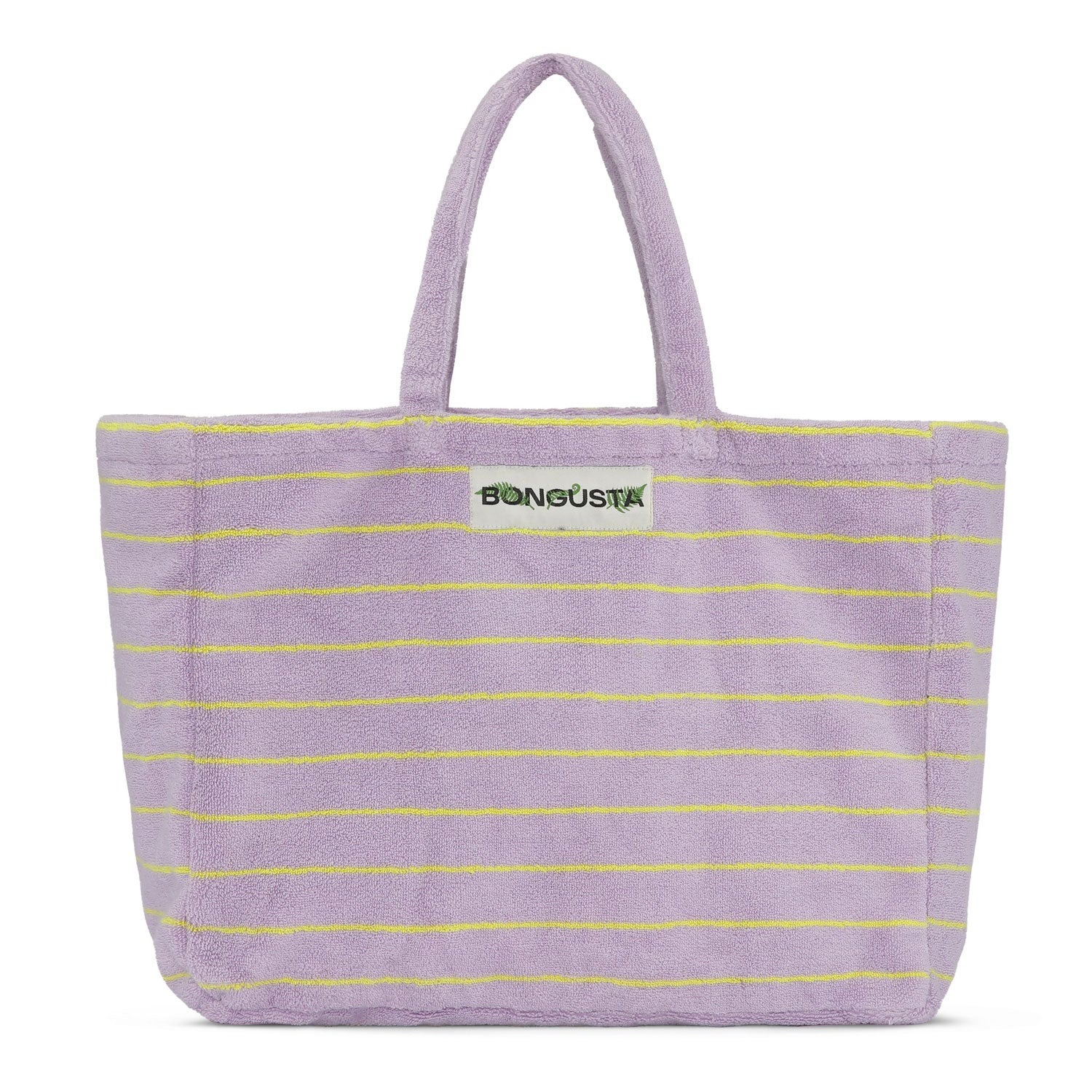 Bongusta Naram Weekend Bag - Lilac and Neon Yellow