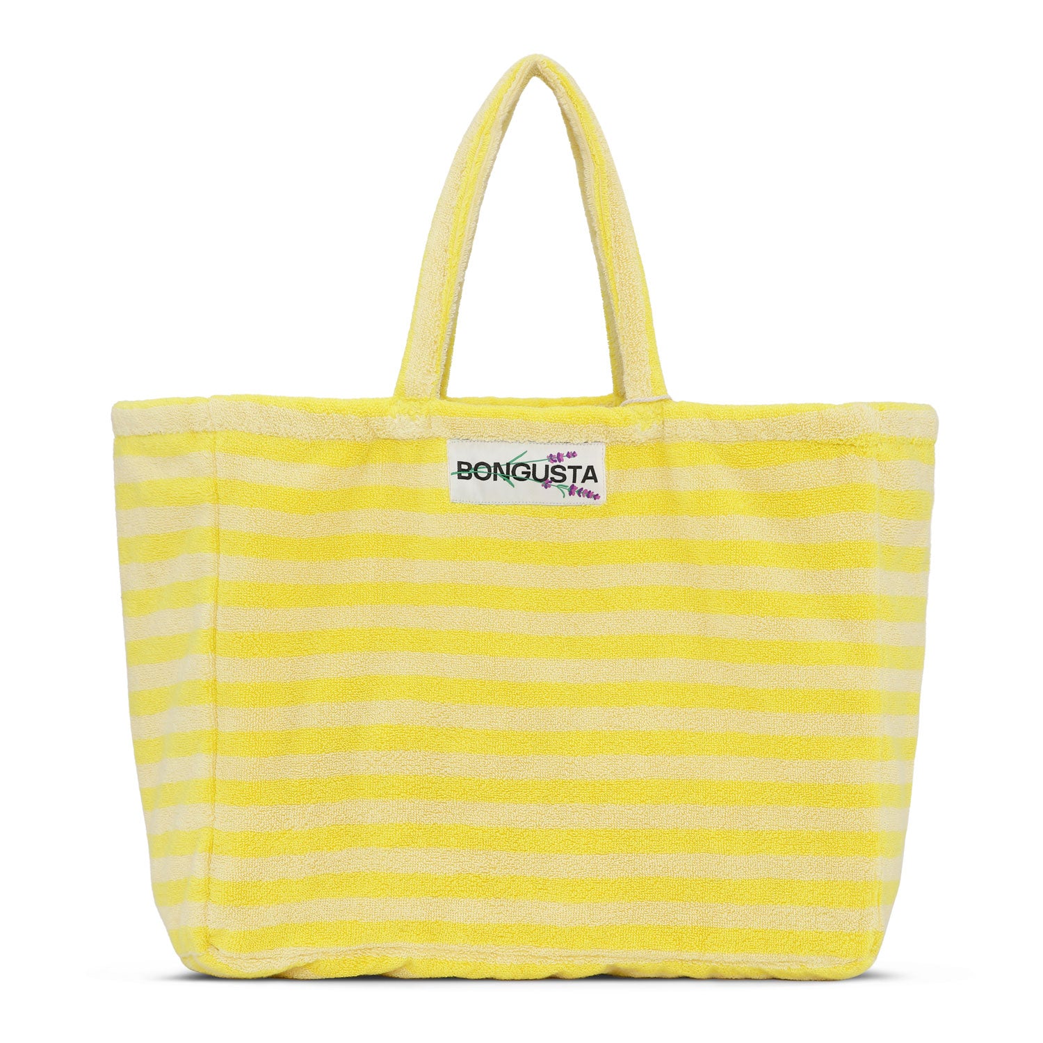 Neon yellow shop tote bag