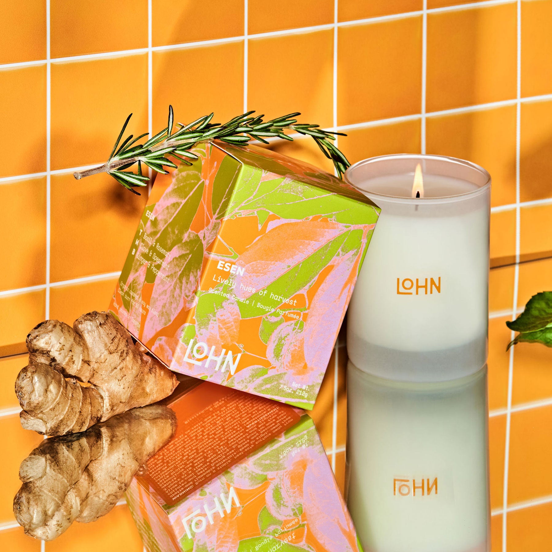 Lohn Candle - ESEN - Basil & Mint