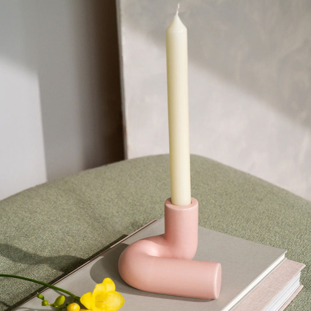 Octaevo Templo Candle Holder - Pink