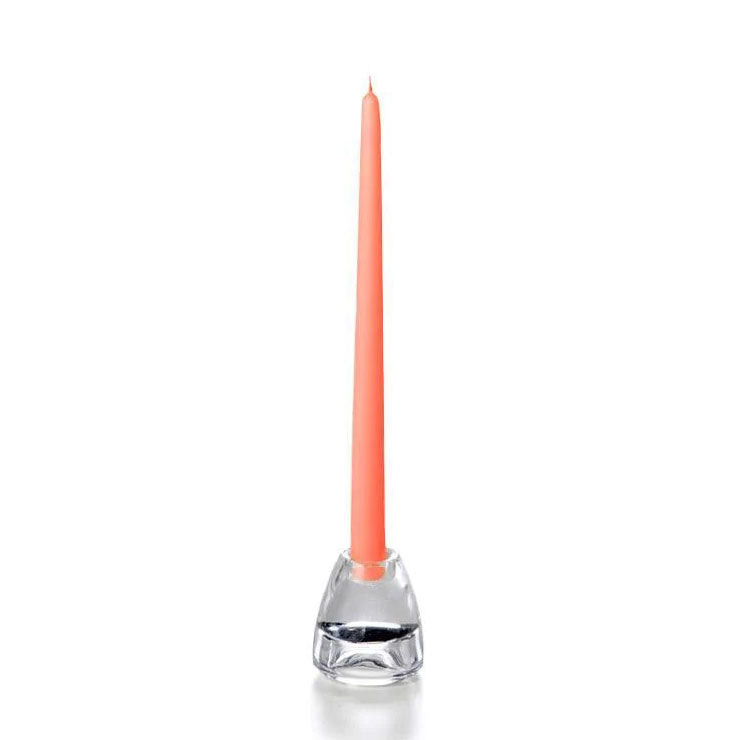 Yummi 12" Taper Candles - Set of 2 - Coral