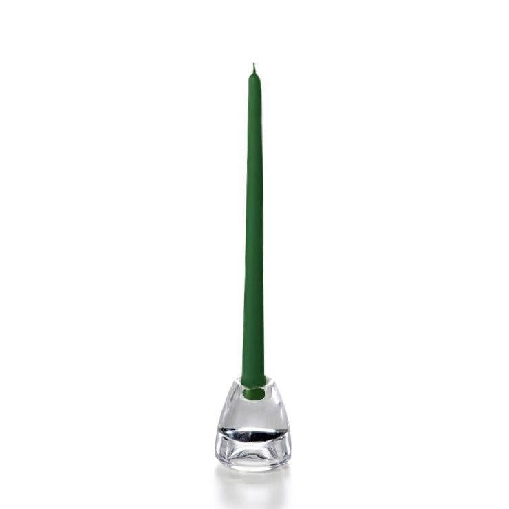 Yummi 12" Taper Candles - Set of 2 - Hunter Green