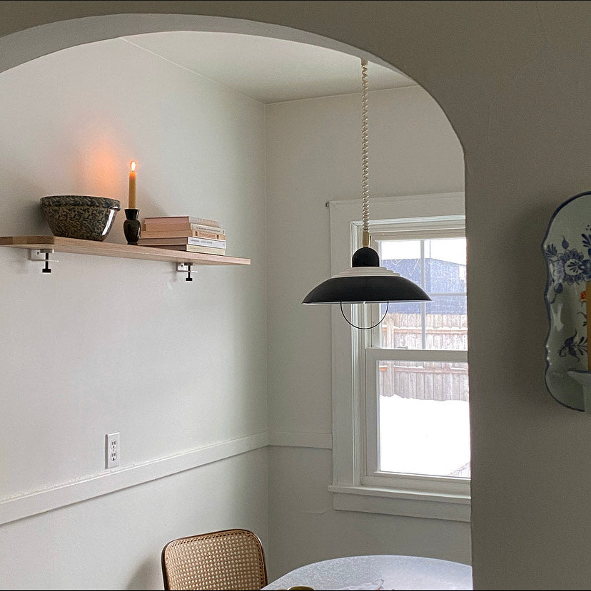 TIPTOE BRACKET Wall Shelf - Solid Oak - 60 To 150cm