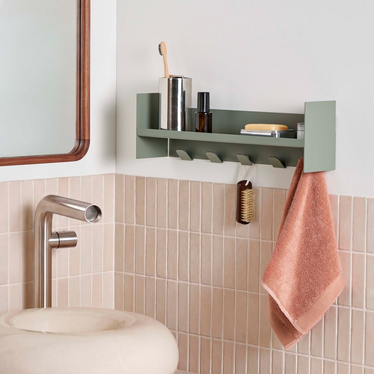 TIPTOE PLI Slim Steel Wall-Mounted Coat Rack - 20 To 60 cm