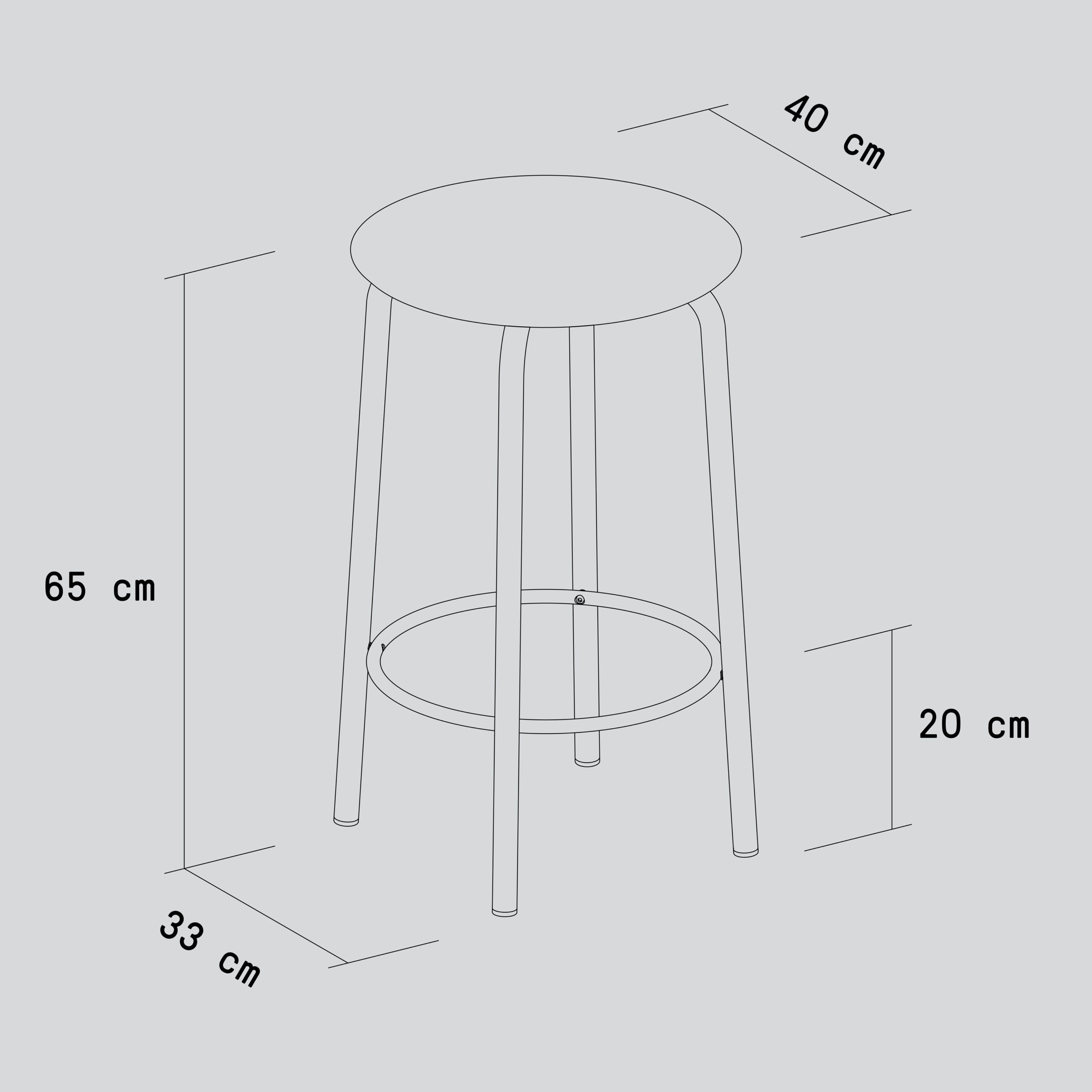 TIPTOE SSD Bar Stool - Eco-Certified Wood