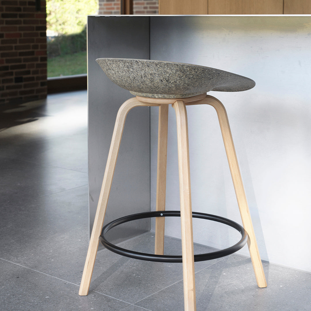 Normann Copenhagen Mat Counter Stool - Front Upholstered