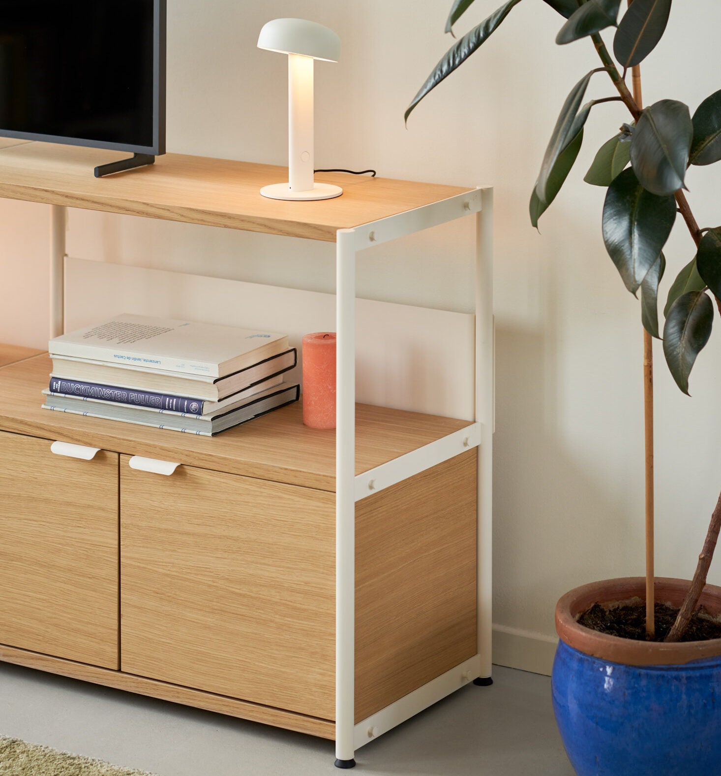 TIPTOE UNIT Shelf - H75 To 85 X W244cm - Eco-Certified Wood