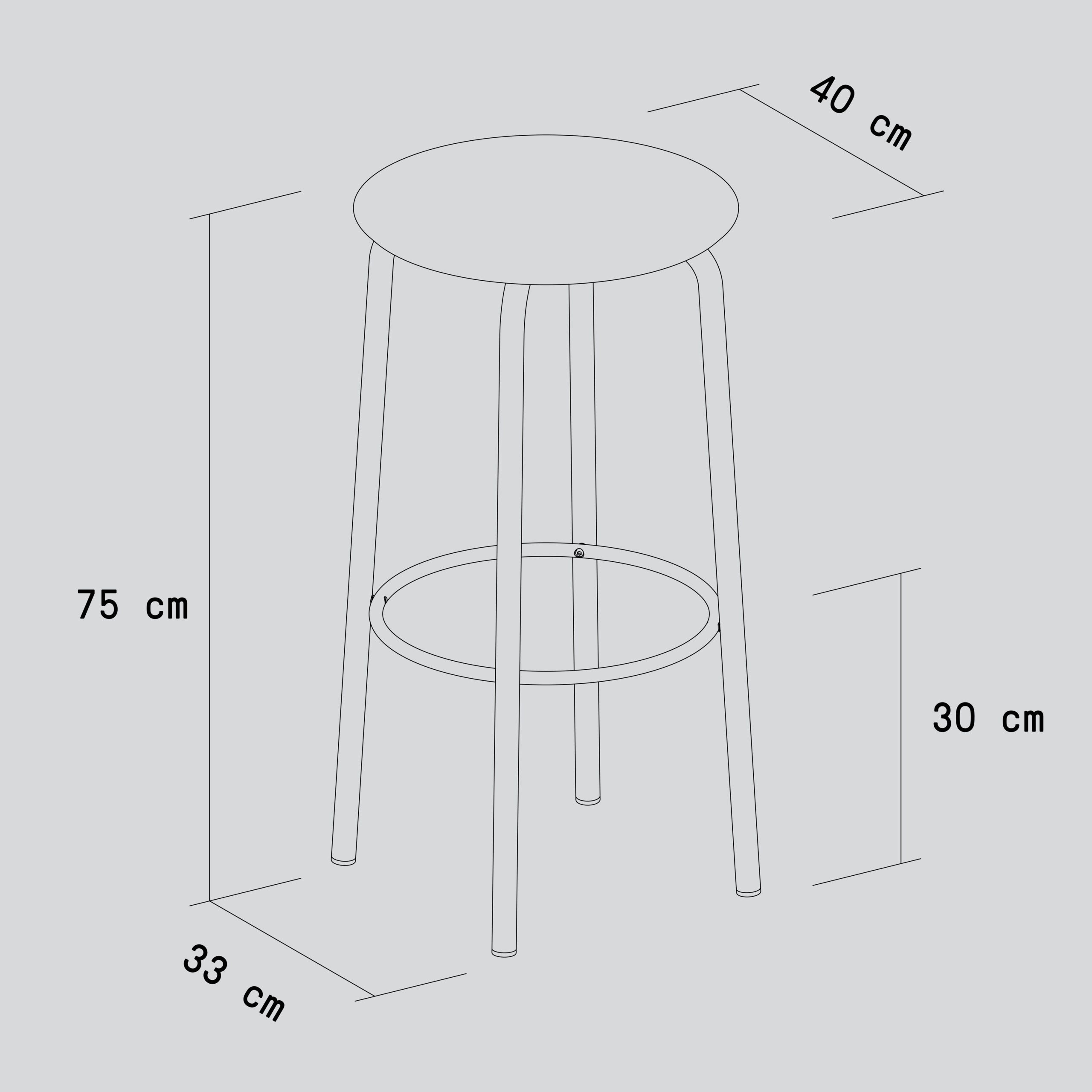 TIPTOE SSD Bar Stool - Eco-Certified Wood