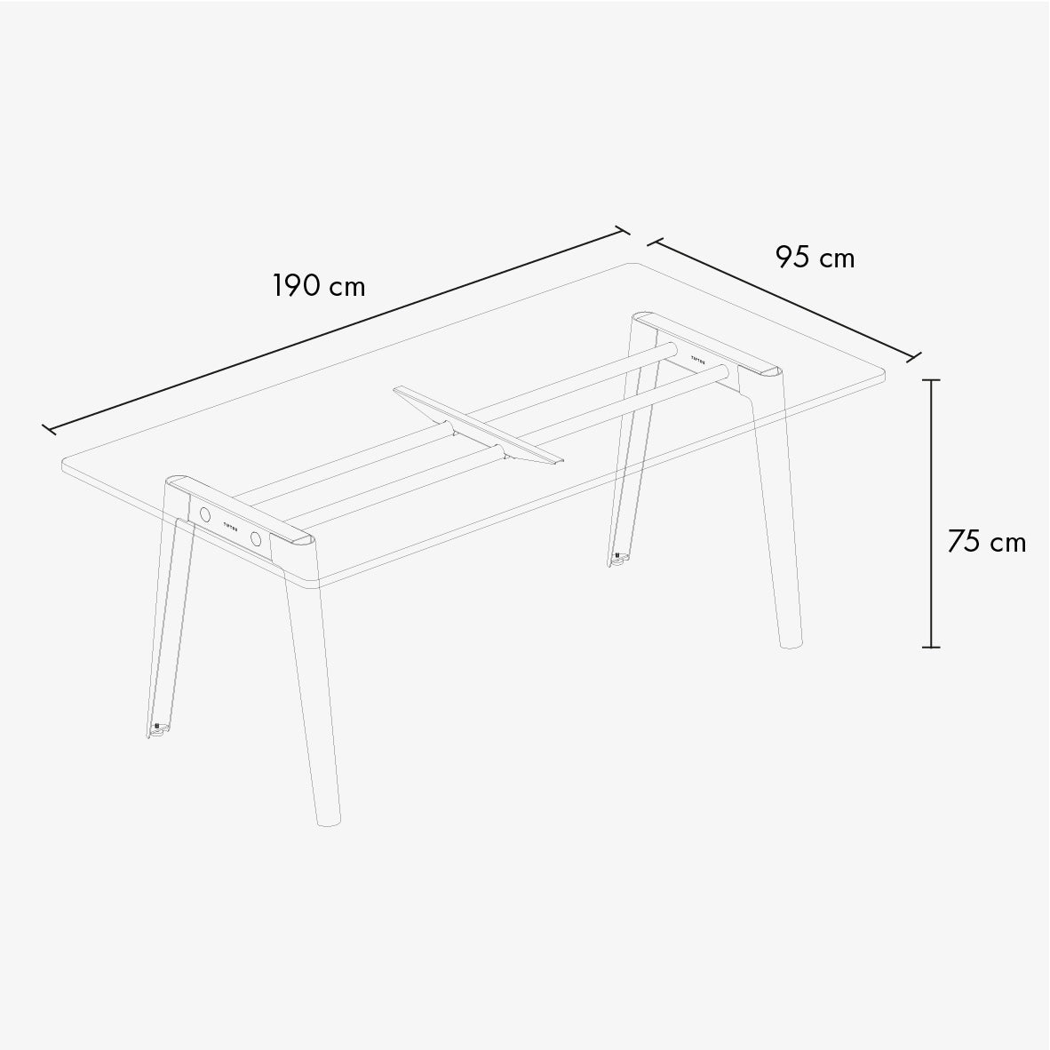 TIPTOE NEW MODERN Meeting Table - White Plywood