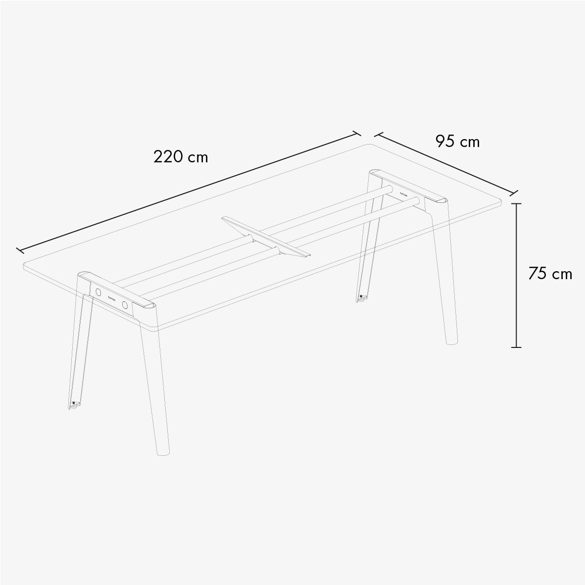TIPTOE NEW MODERN Meeting Table - White Plywood