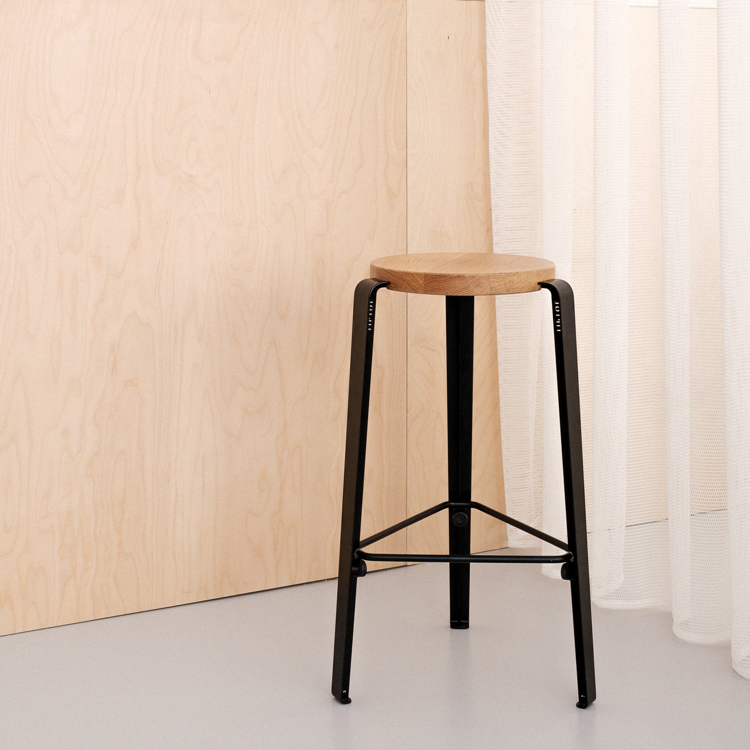 TIPTOE LOU Bar Stool - Solid Oak