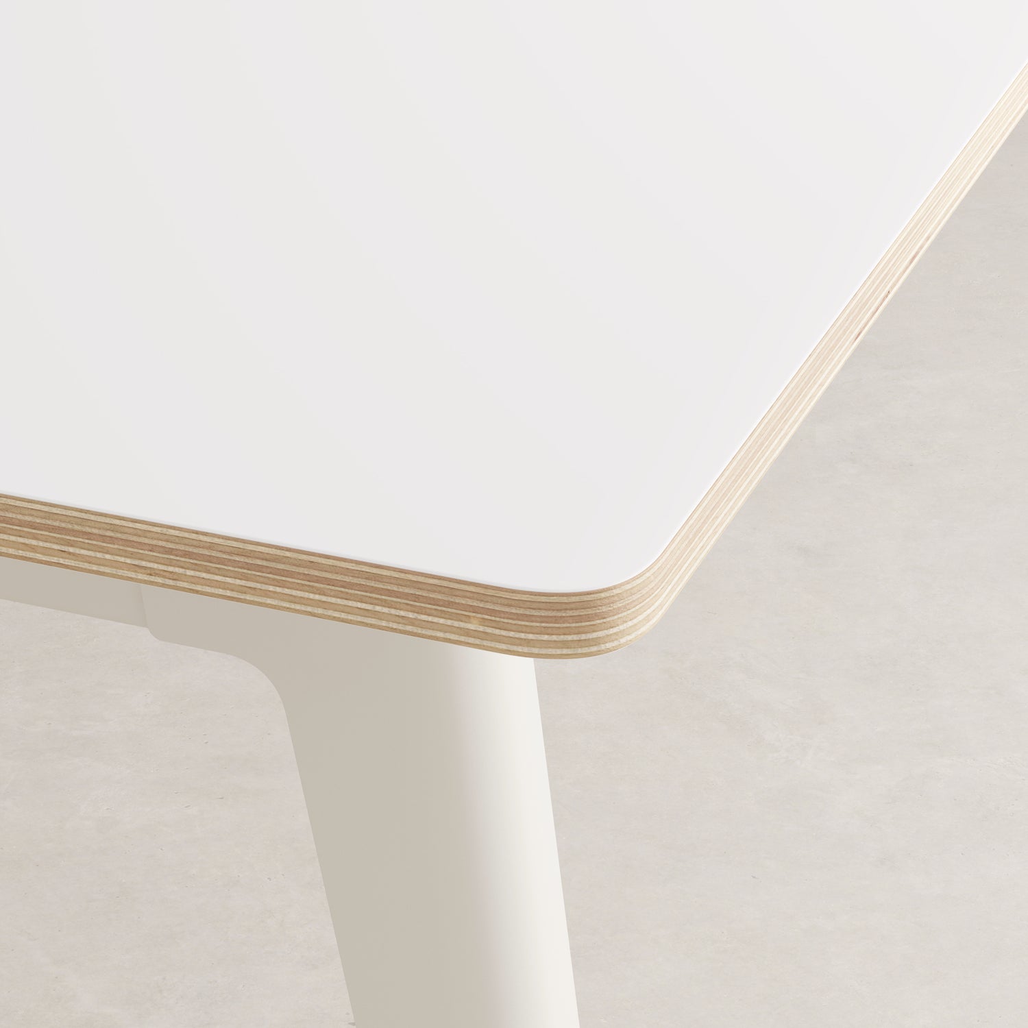 TIPTOE NEW MODERN Meeting Table - White Plywood
