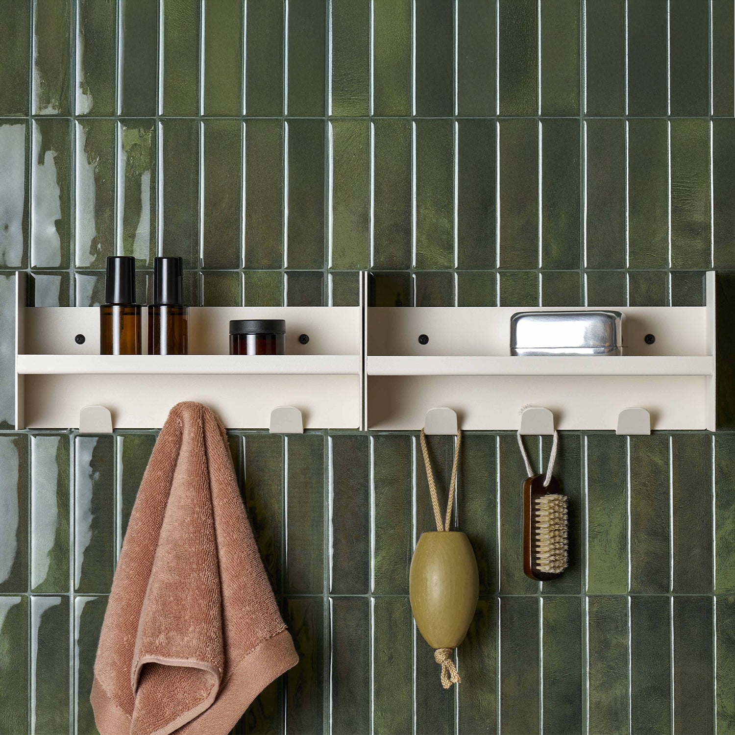 TIPTOE PLI Slim Steel Wall-Mounted Coat Rack - 20 To 60 cm