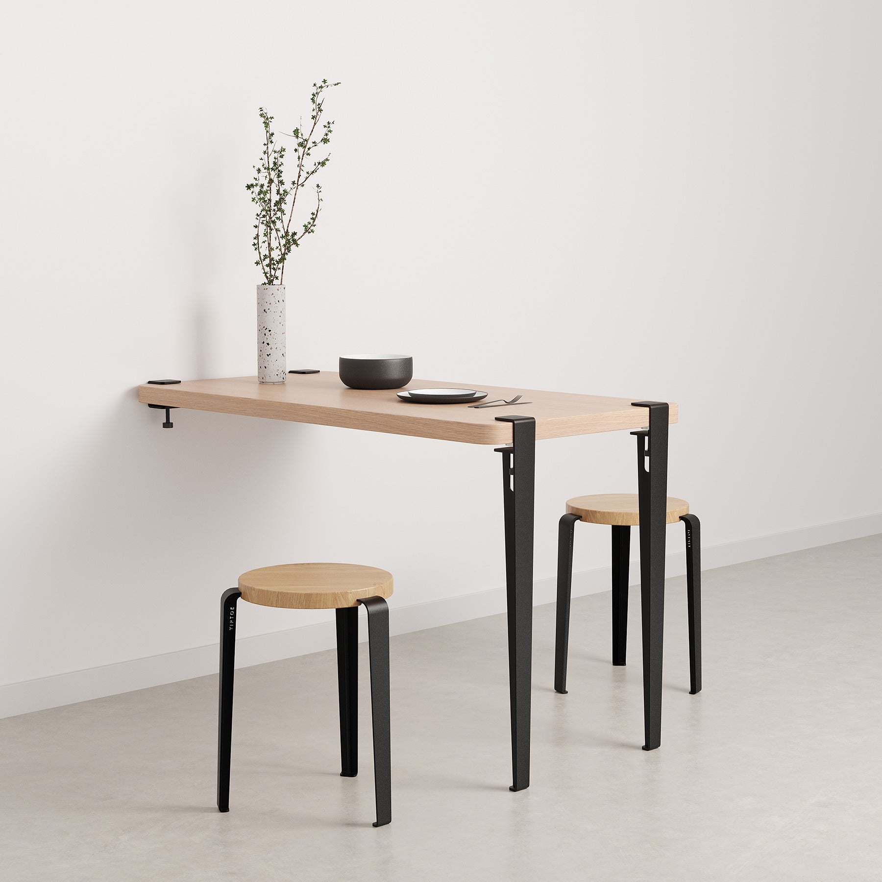 TIPTOE Wall-Mounted Dining Table - Eco-Certified Wood