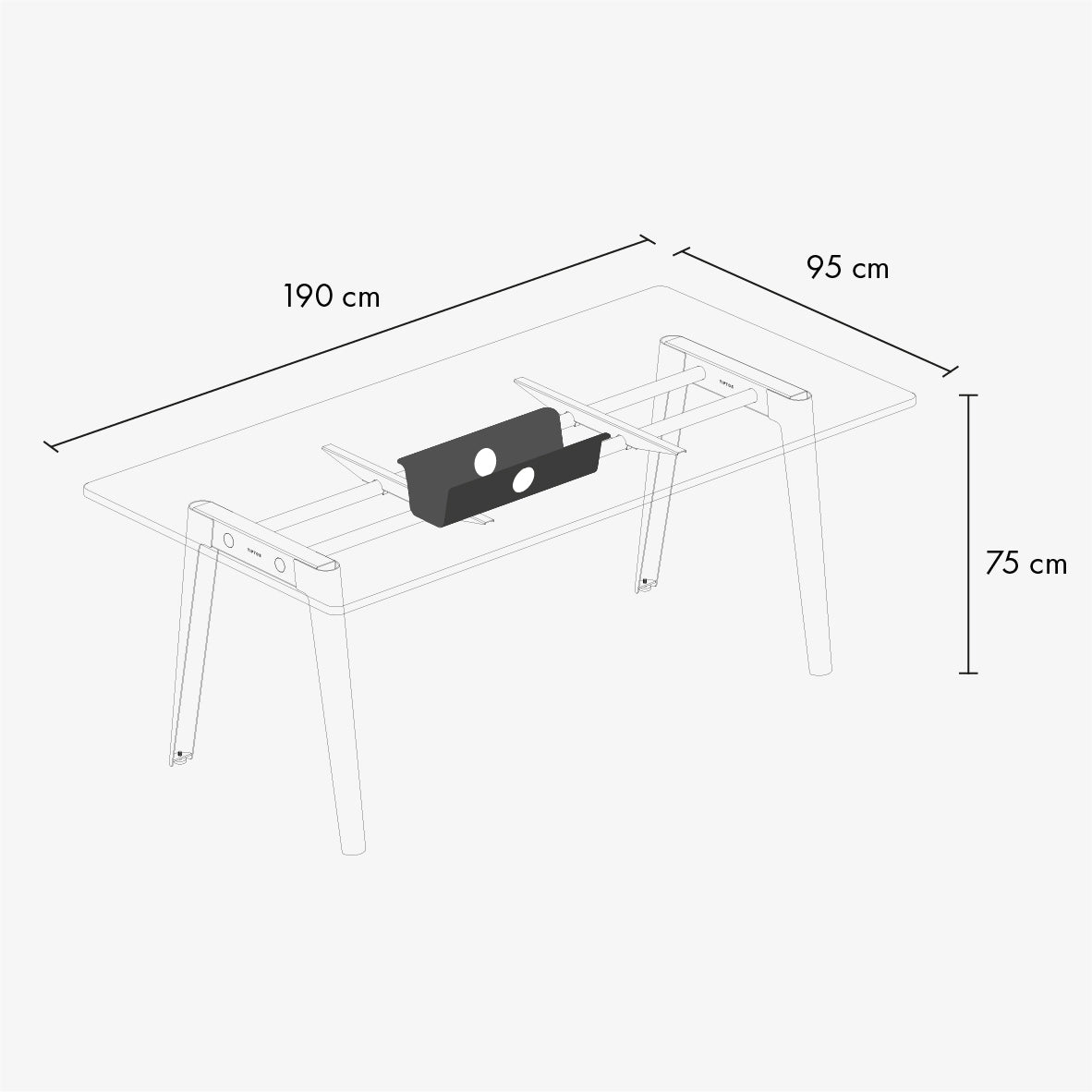 TIPTOE NEW MODERN Meeting Table - White Plywood