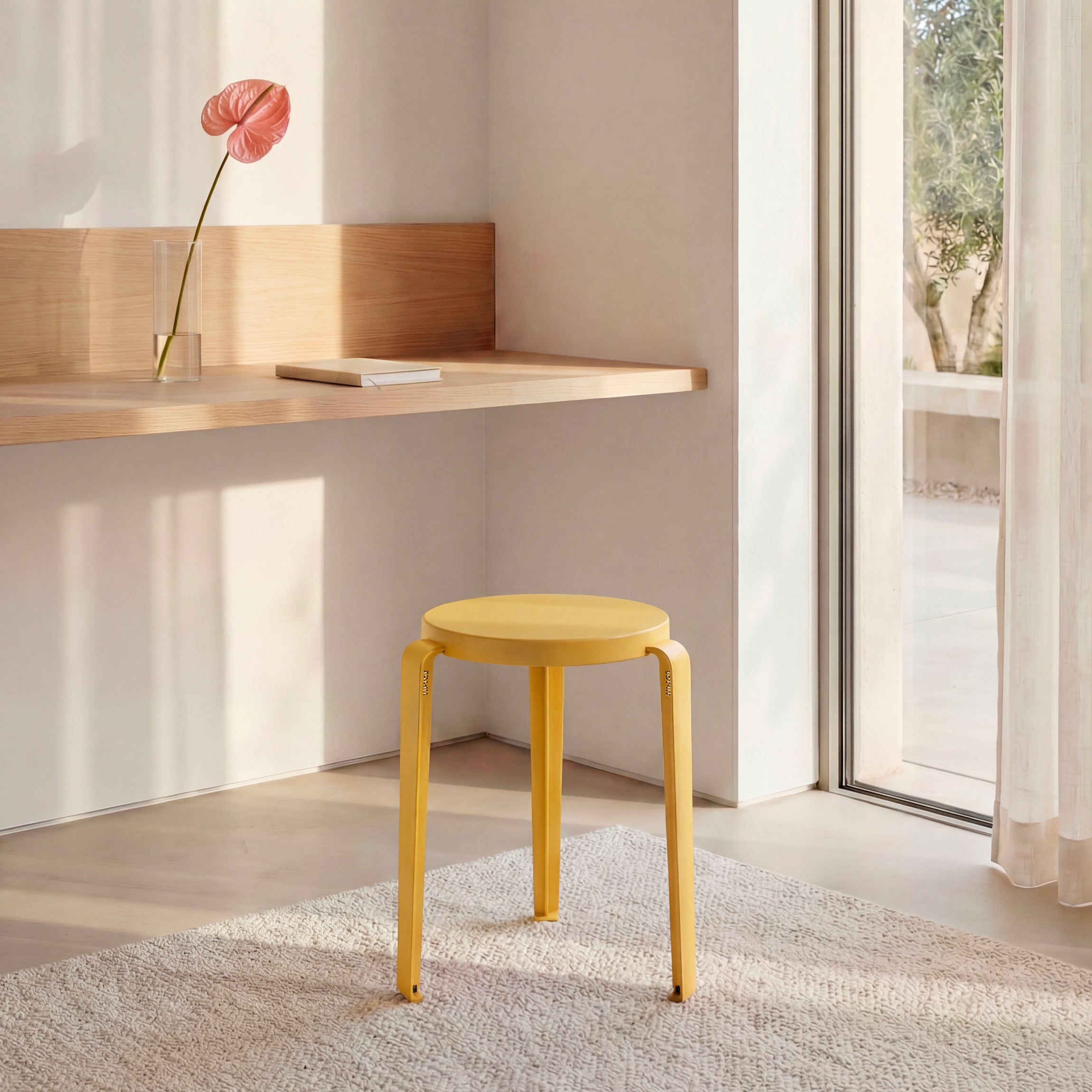 TIPTOE LOU Stool CHROMA Edition - Eco-Certified Wood