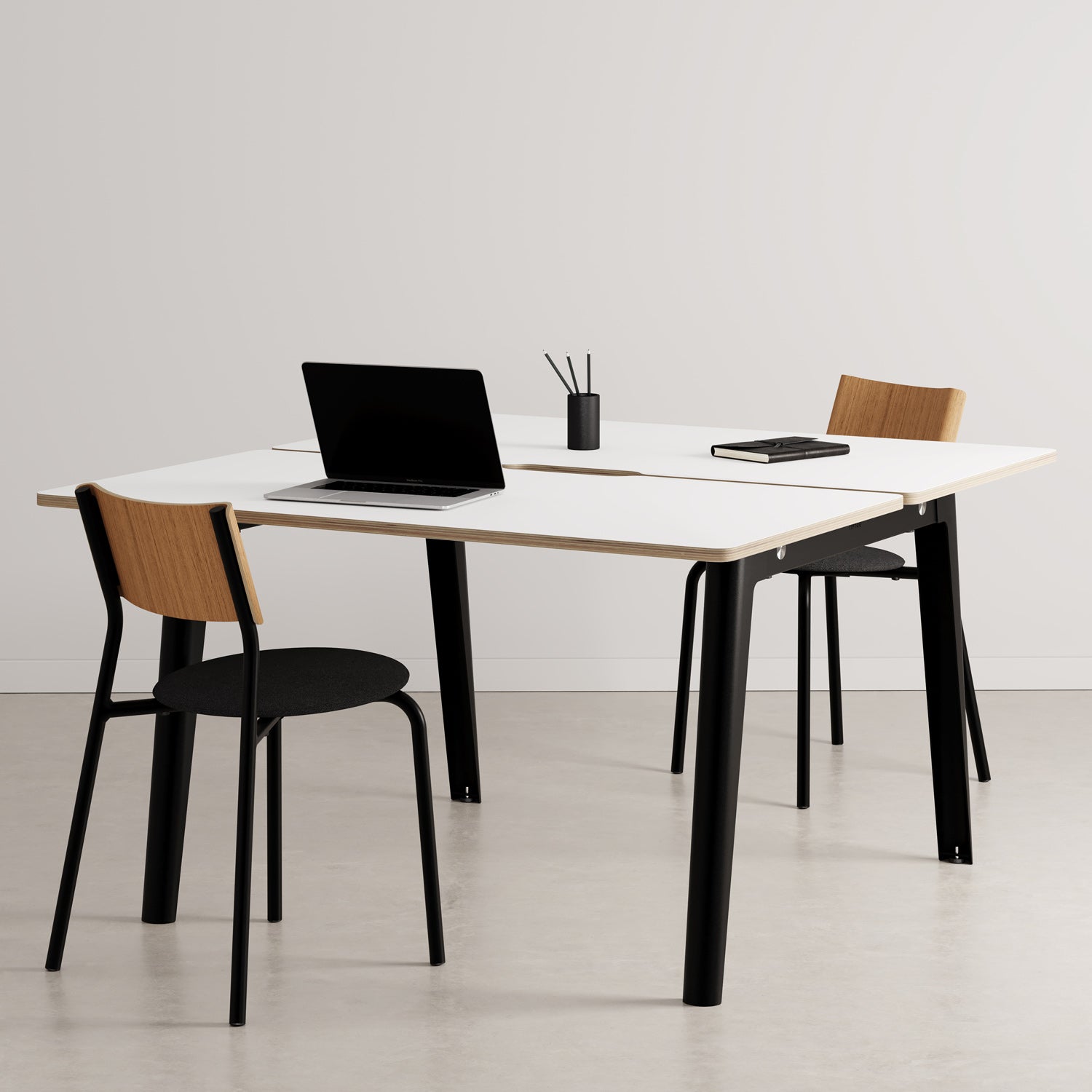 TIPTOE NEW MODERN 2-Seater Workbench - White Plywood