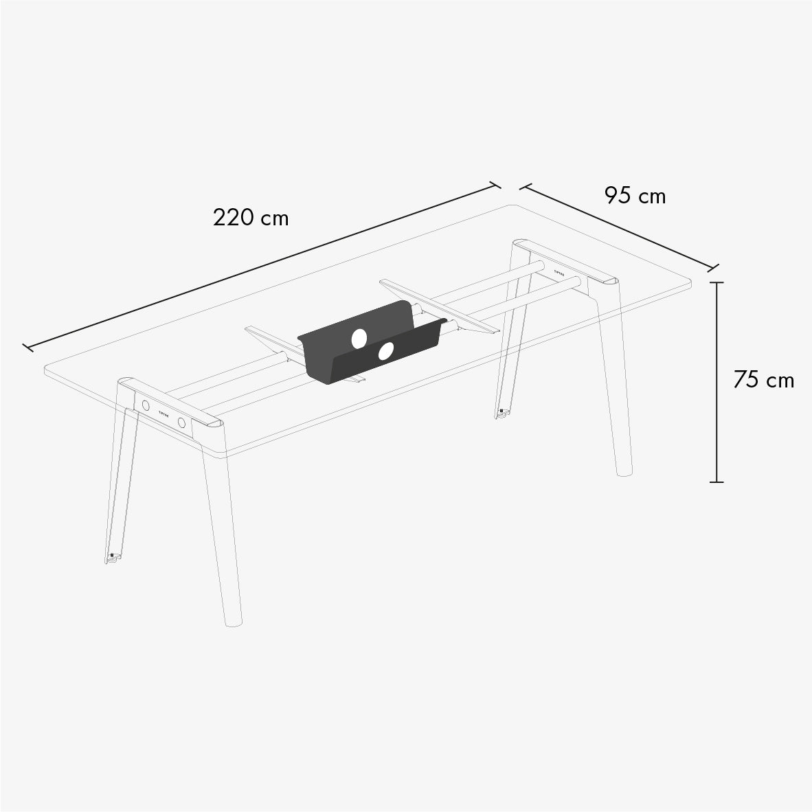 TIPTOE NEW MODERN Meeting Table - White Plywood