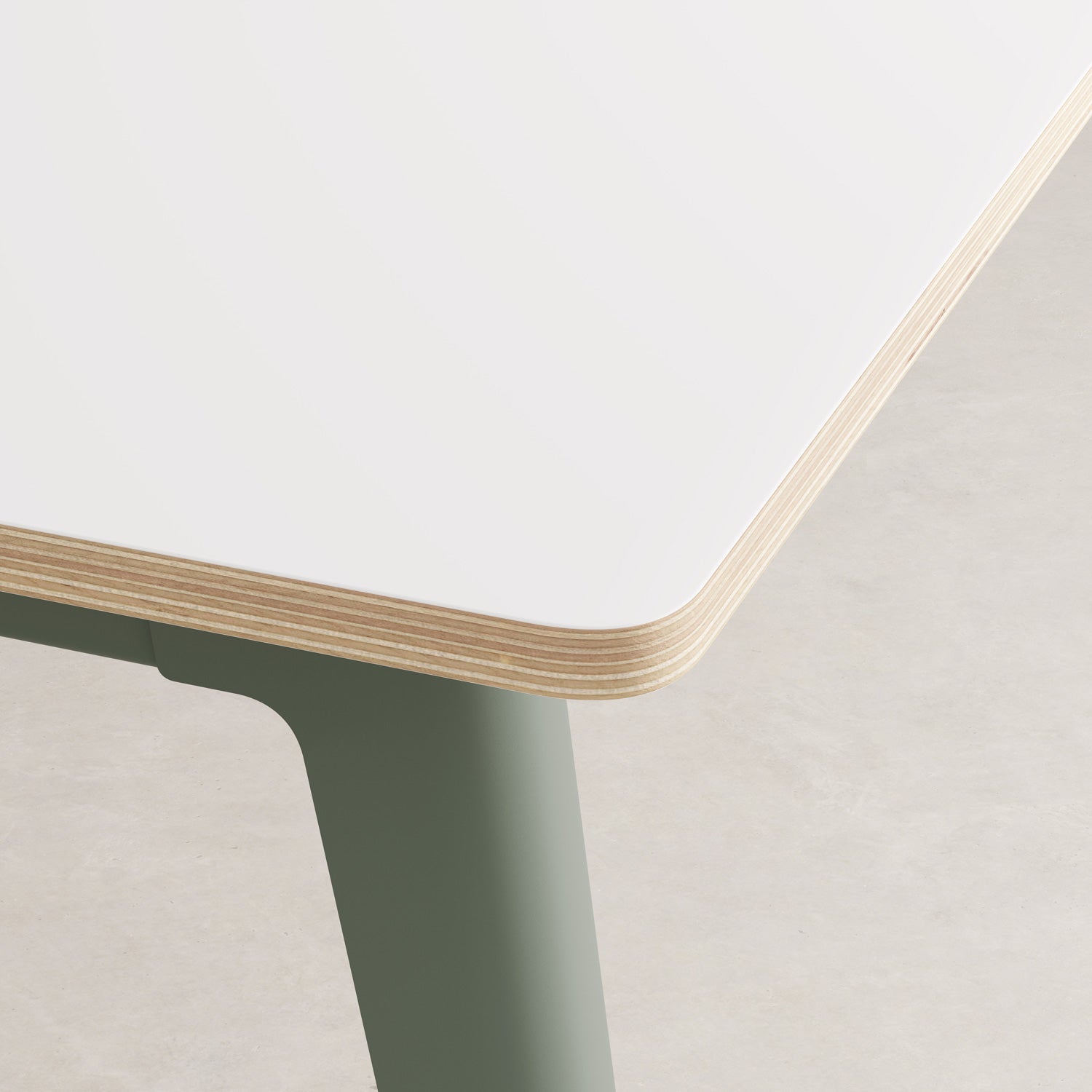 TIPTOE NEW MODERN Meeting Table - White Plywood