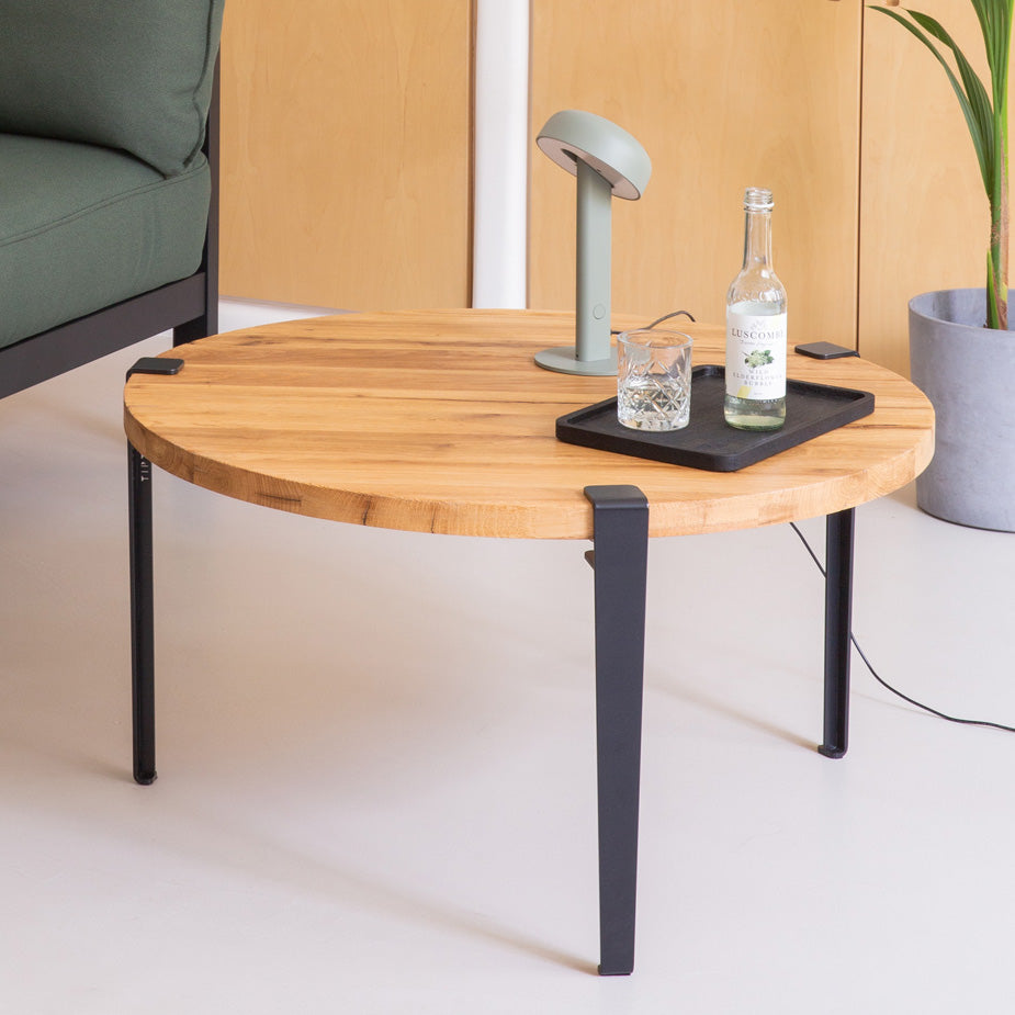 TIPTOE Round Coffee Table 80cm - Reclaimed Wood