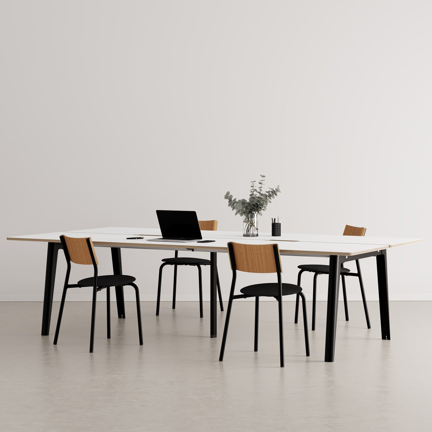 TIPTOE NEW MODERN 4-Seater Workbench - White Plywood