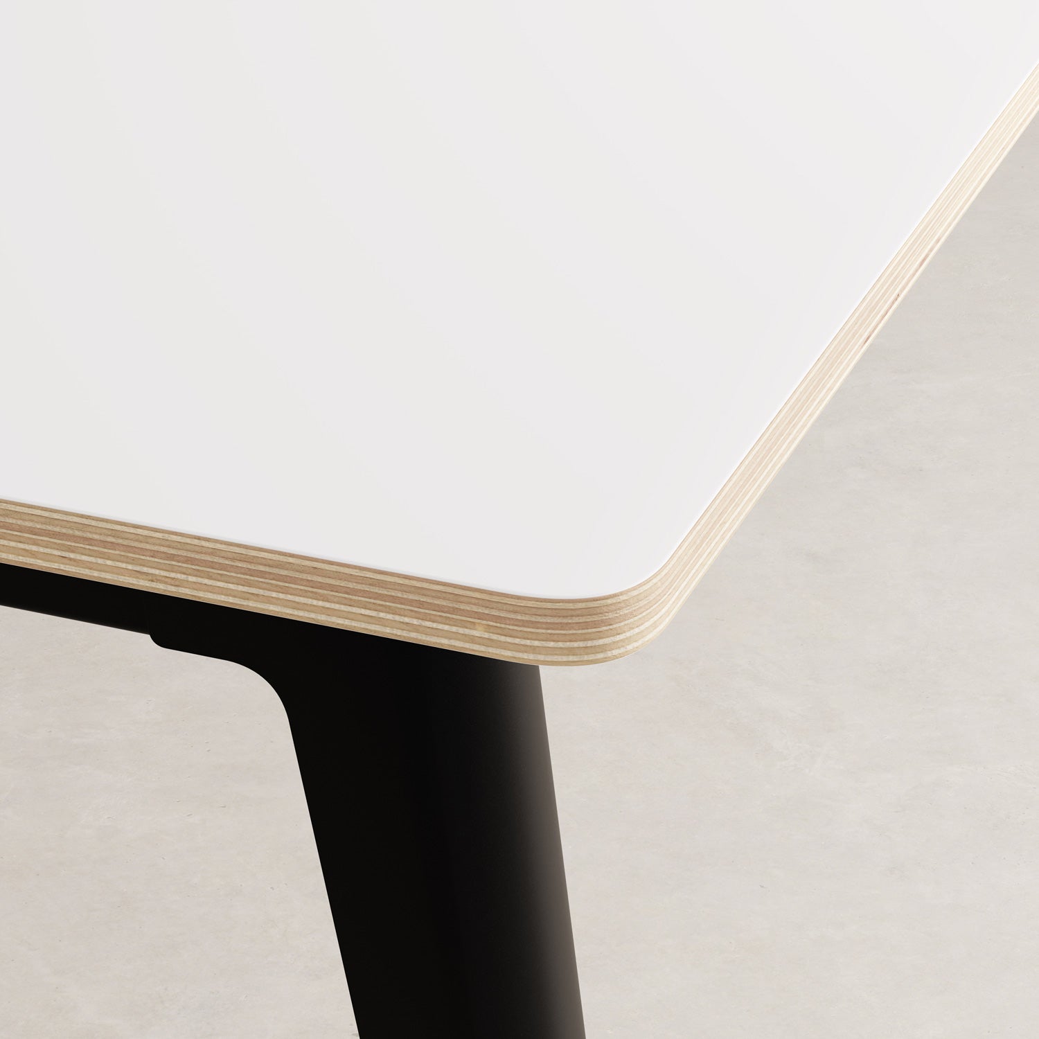 TIPTOE NEW MODERN Meeting Table - White Plywood