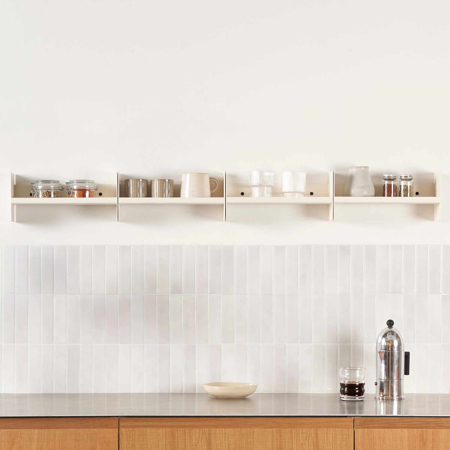 TIPTOE PLI Slim Steel Wall Shelf - 20 To 60cm