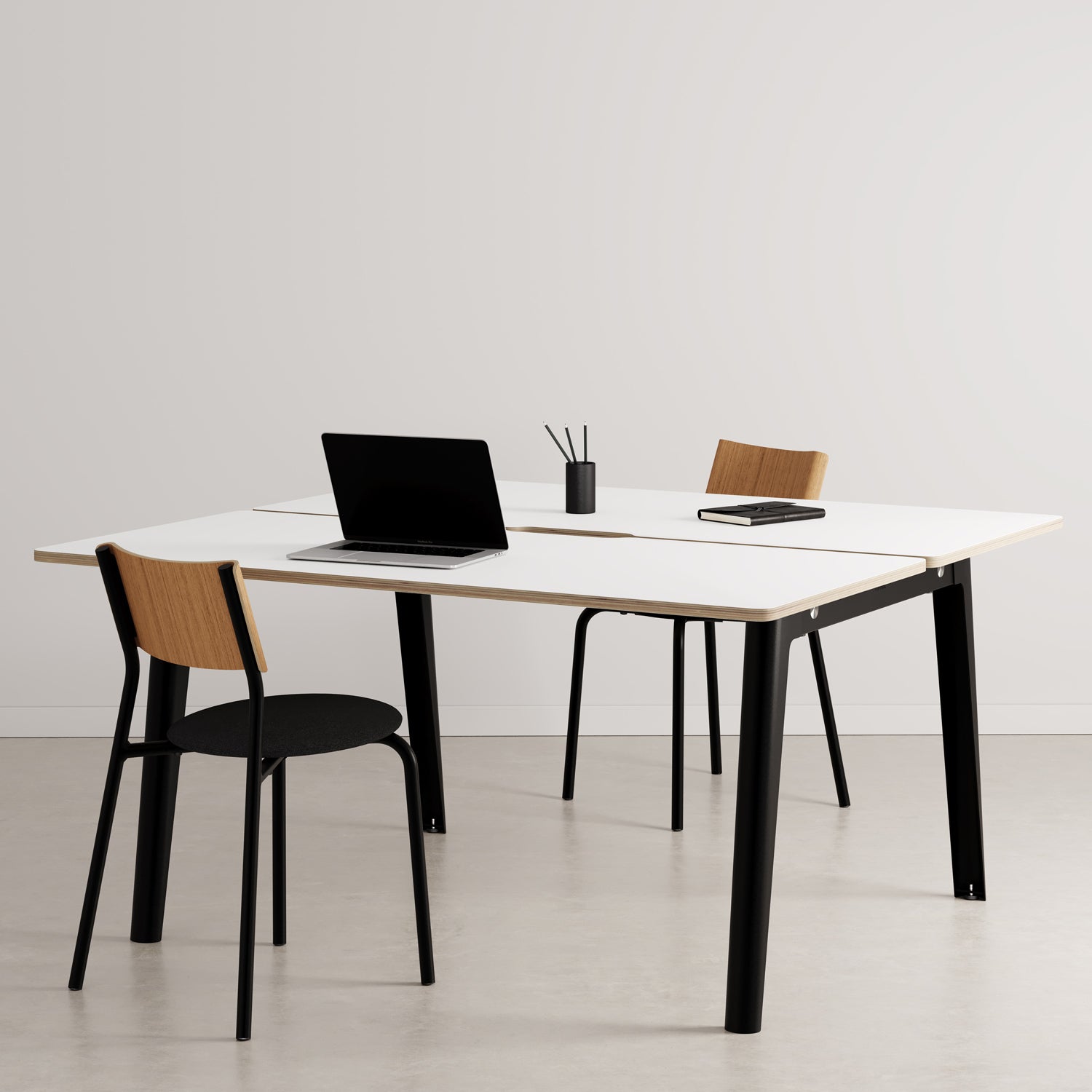TIPTOE NEW MODERN 2-Seater Workbench - White Plywood